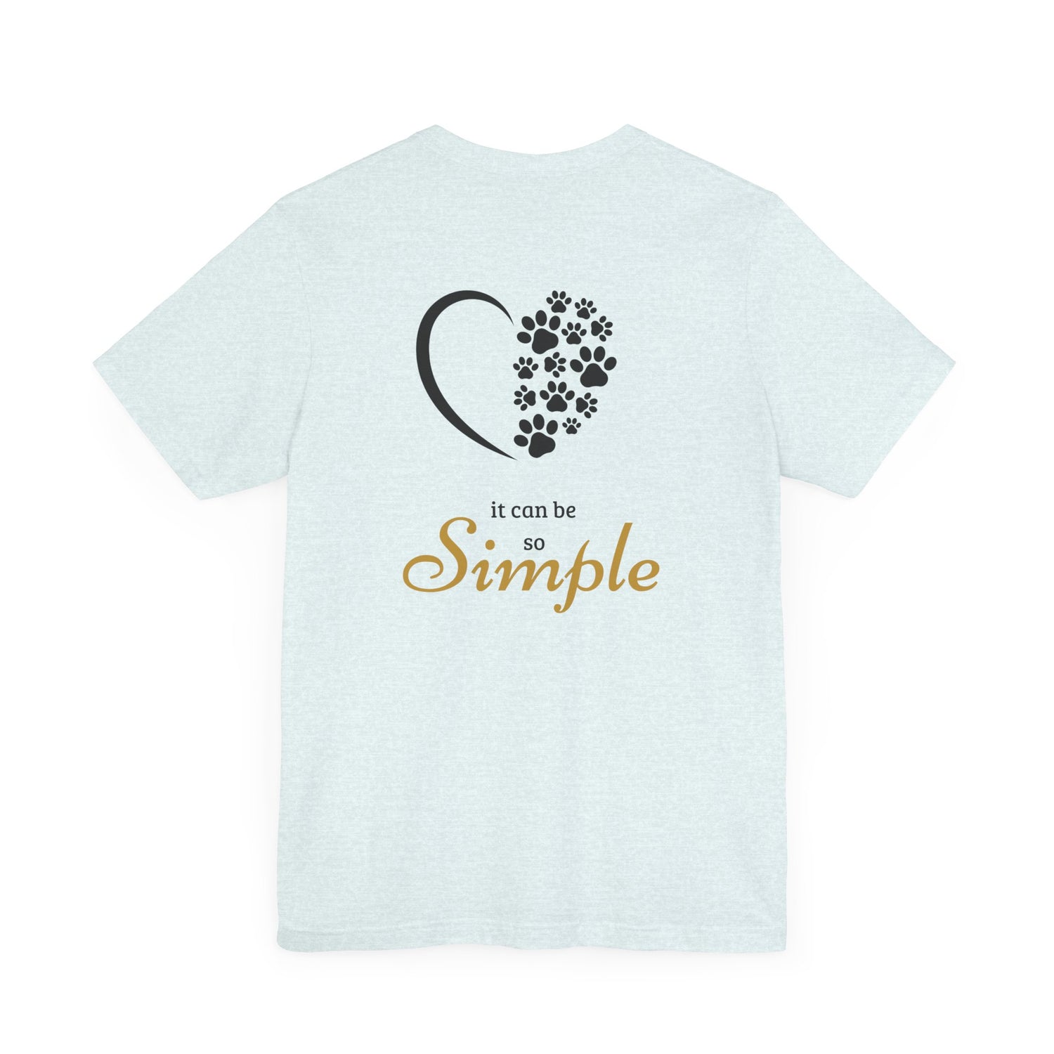 Unisex T-Shirt mit Herzpfoten-Design – Nachhaltig & Bequem