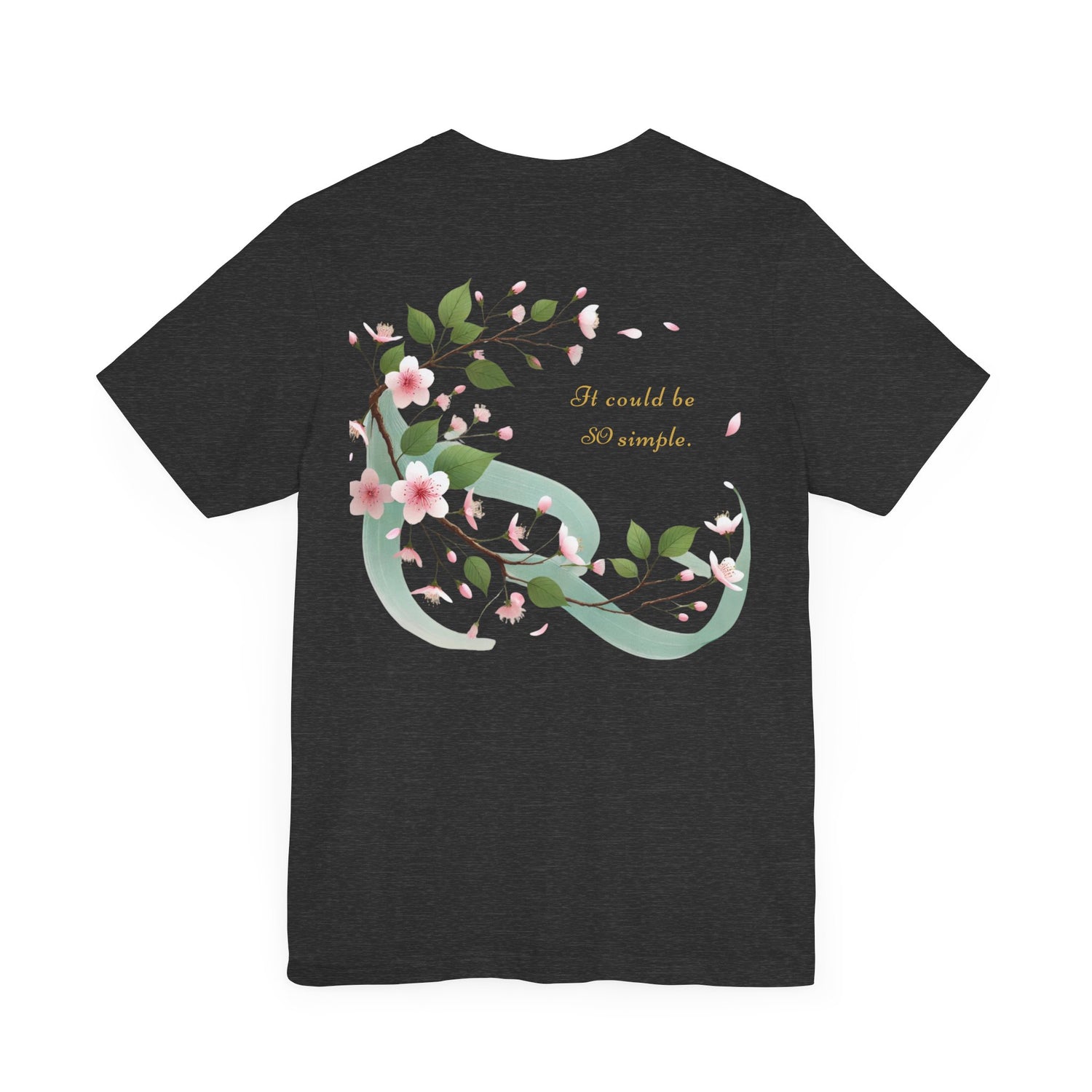 Unisex T-Shirt mit Kirschblüten-Design – Nachhaltig & Elegant