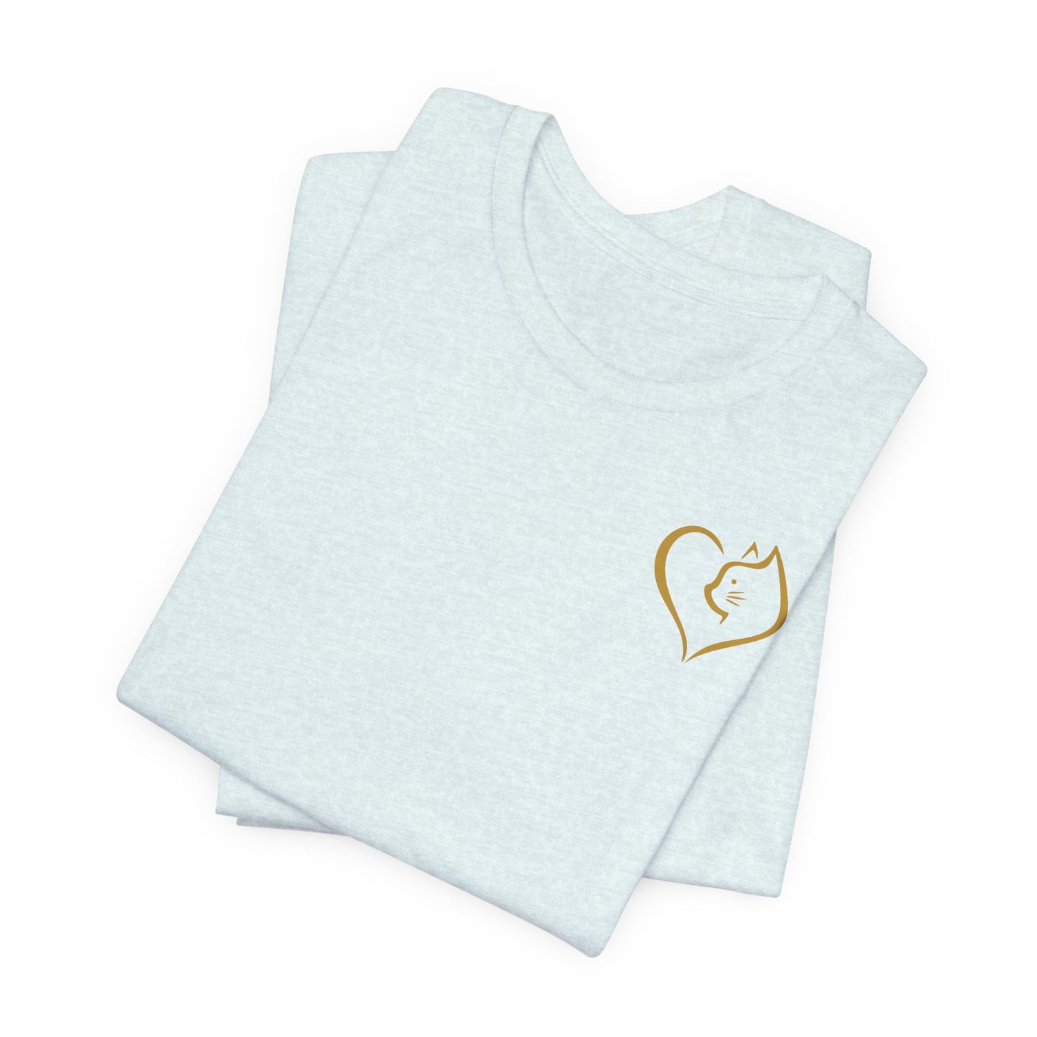 Unisex T-Shirt mit Katzenherz-Design – Nachhaltig & Stilvoll