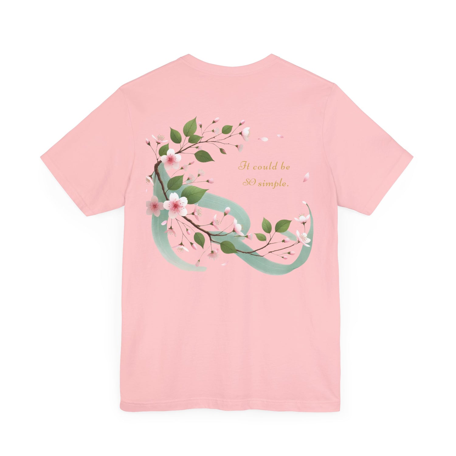 Unisex T-Shirt mit Kirschblüten-Design – Nachhaltig & Elegant