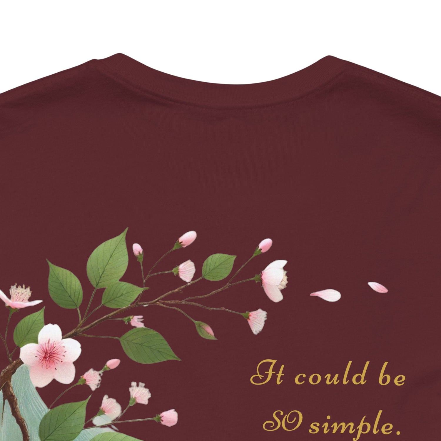 Unisex T-Shirt mit Kirschblüten-Design – Nachhaltig & Elegant