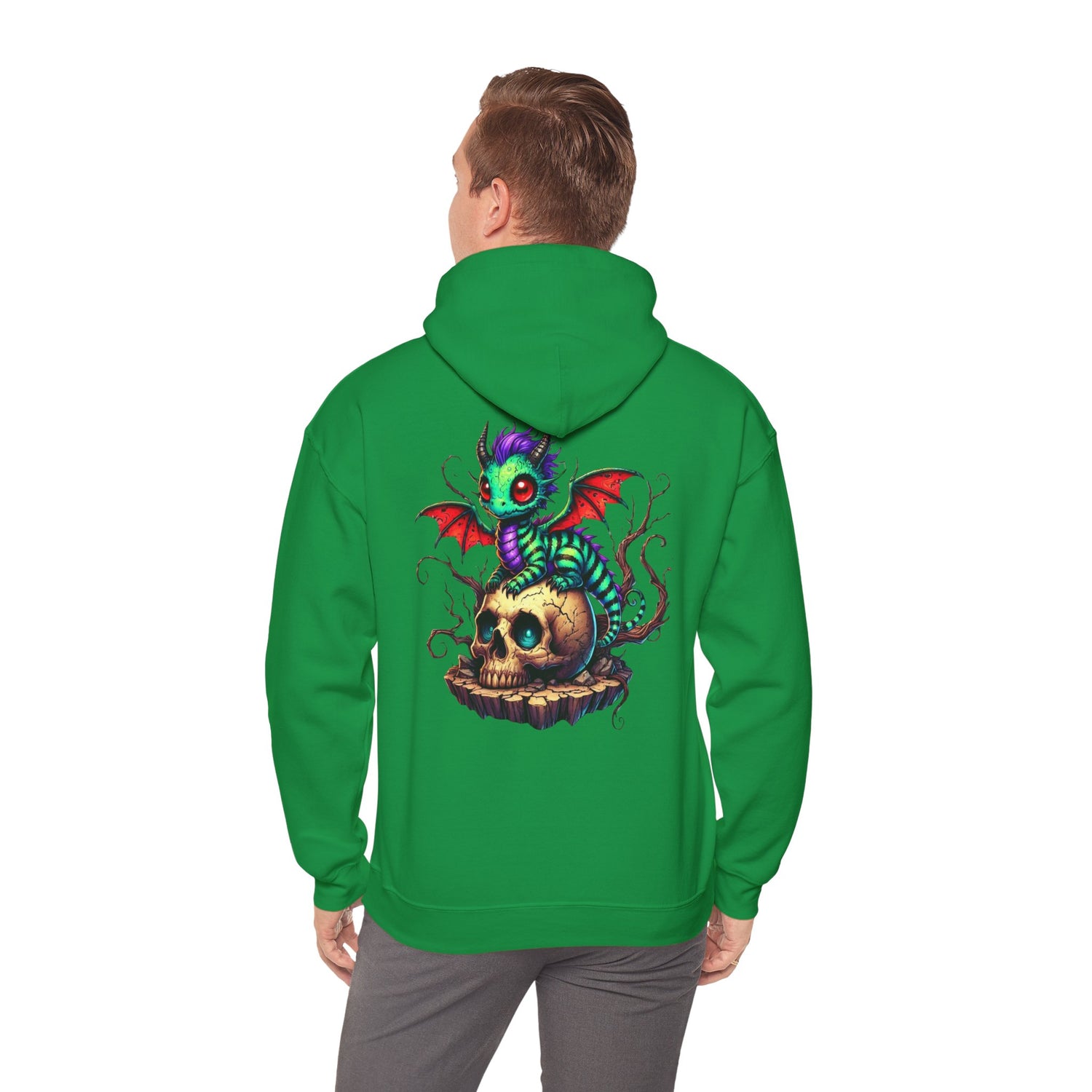 Drache mit Totenkopf Unisex Hoodie Sweatshirt
