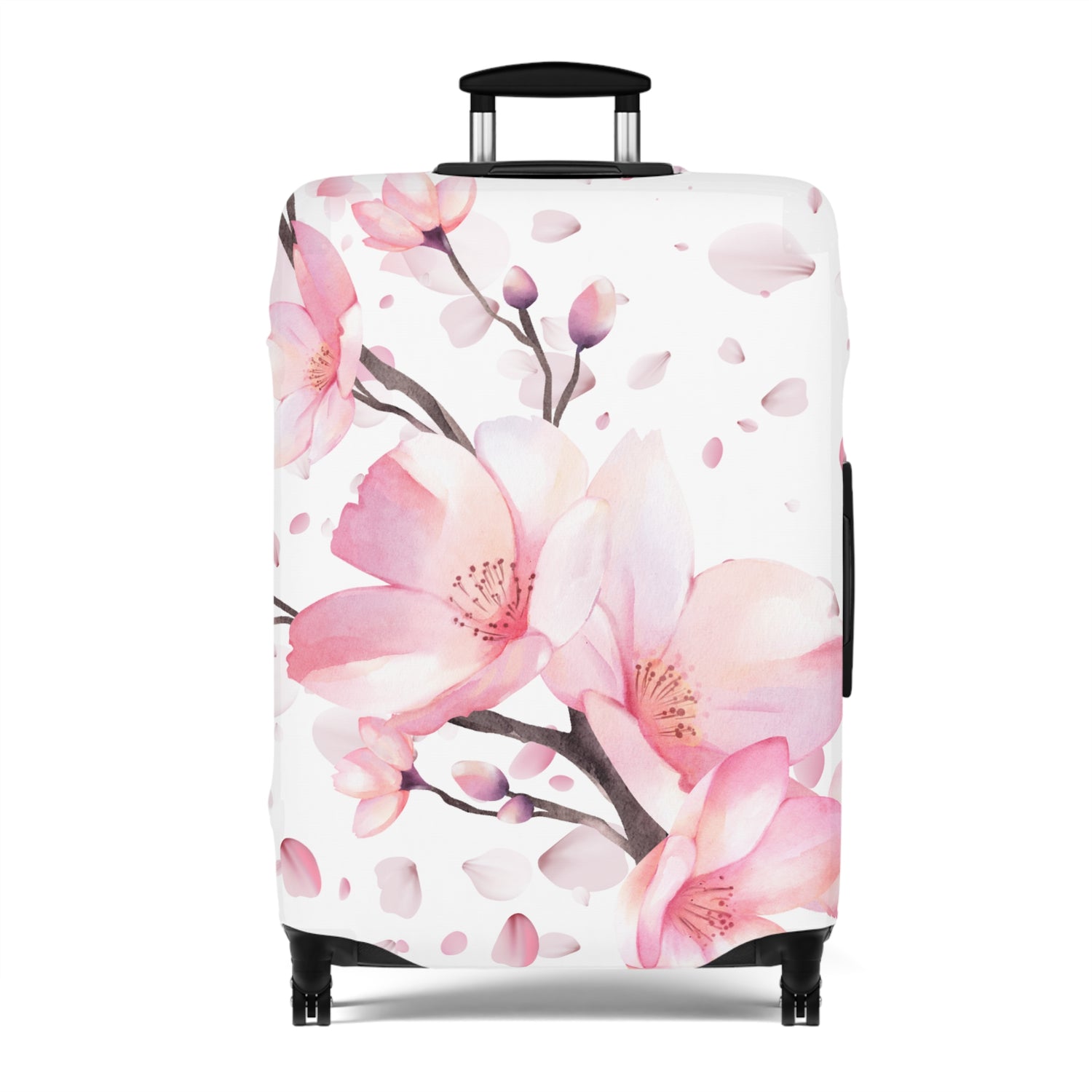 Stilvolle Kofferhülle mit Blumenmotiv – Schutz & Eleganz