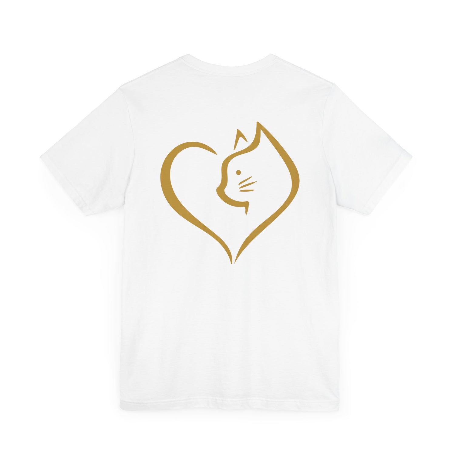 Unisex T-Shirt mit Katzenherz-Design – Nachhaltig & Stilvoll