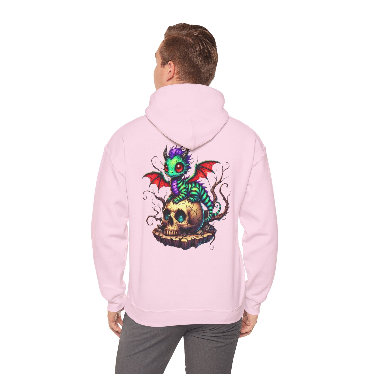 Drache mit Totenkopf Unisex Hoodie Sweatshirt