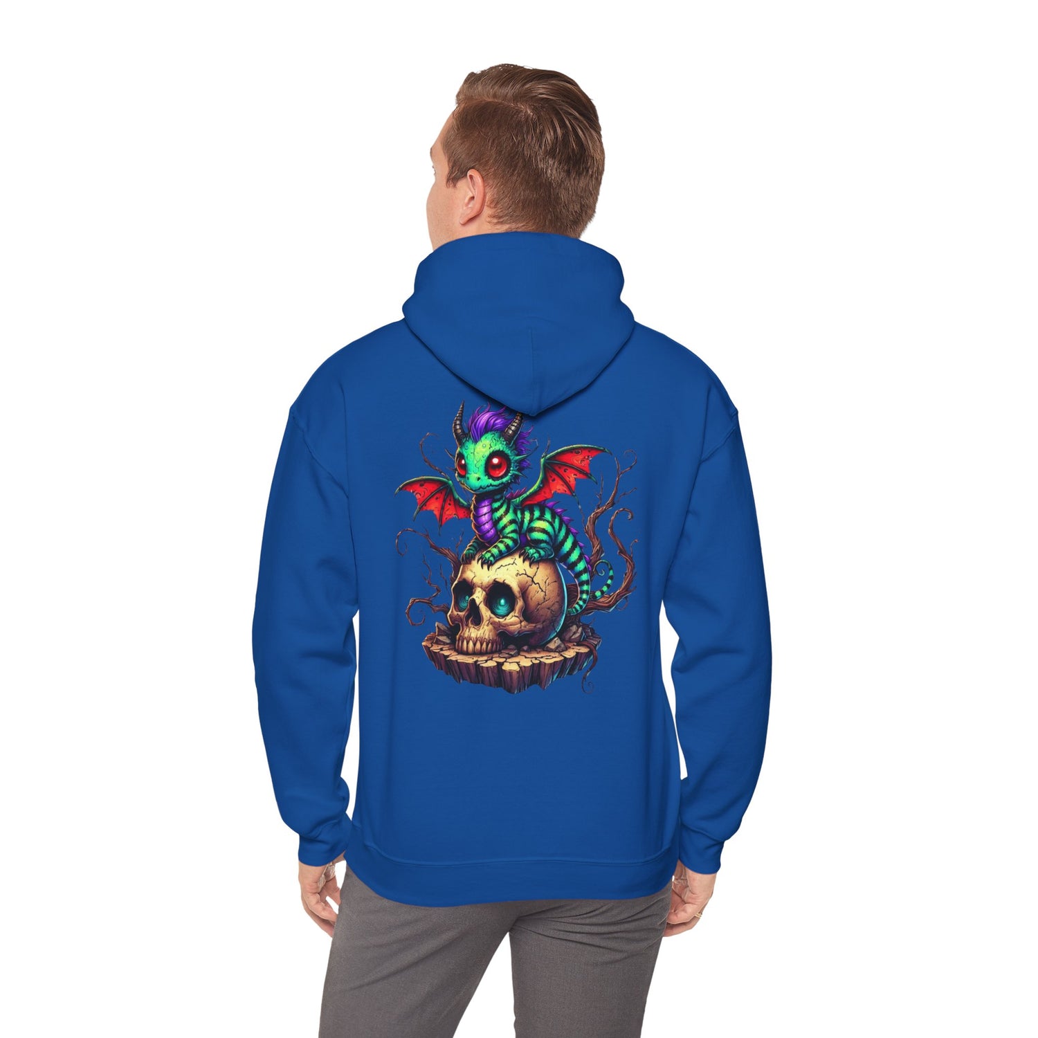 Drache mit Totenkopf Unisex Hoodie Sweatshirt