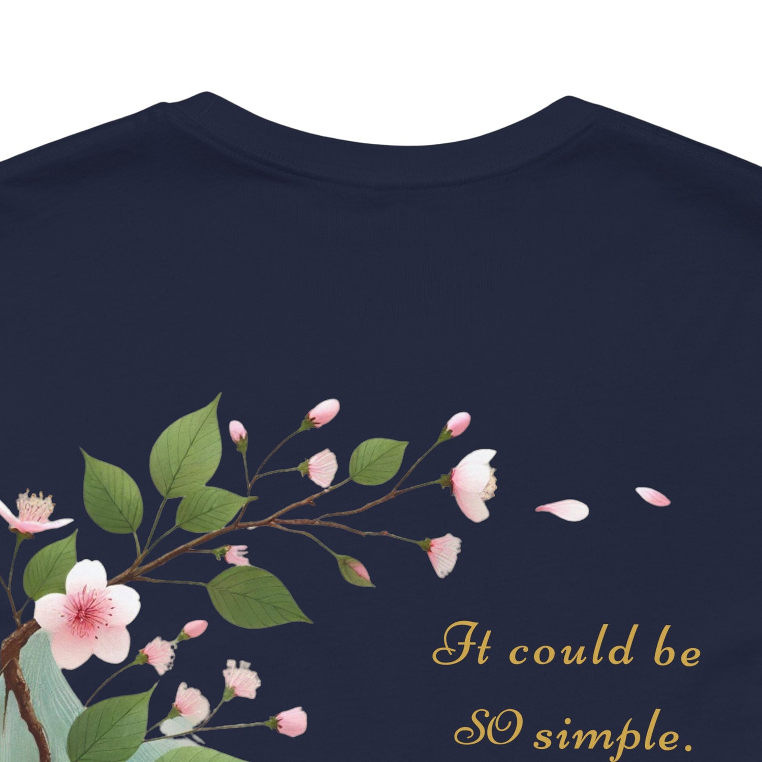 Unisex T-Shirt mit Kirschblüten-Design – Nachhaltig & Elegant