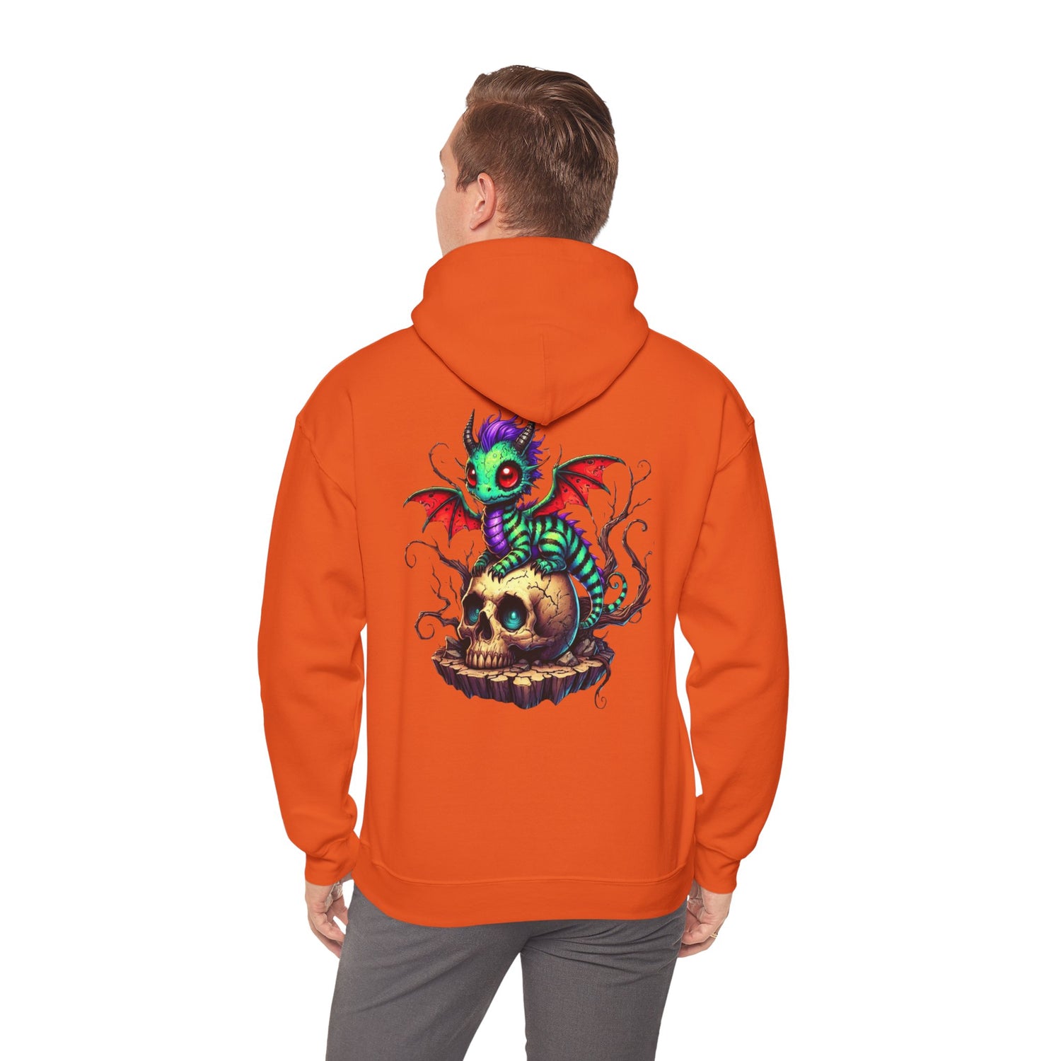 Drache mit Totenkopf Unisex Hoodie Sweatshirt