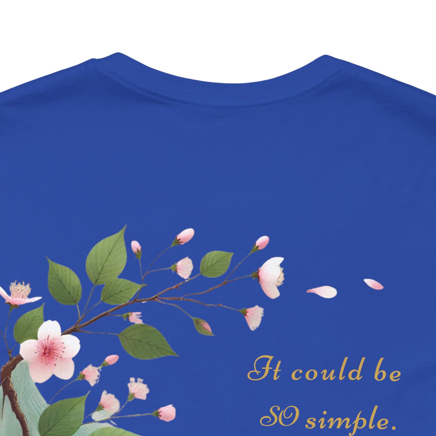 Unisex T-Shirt mit Kirschblüten-Design – Nachhaltig & Elegant