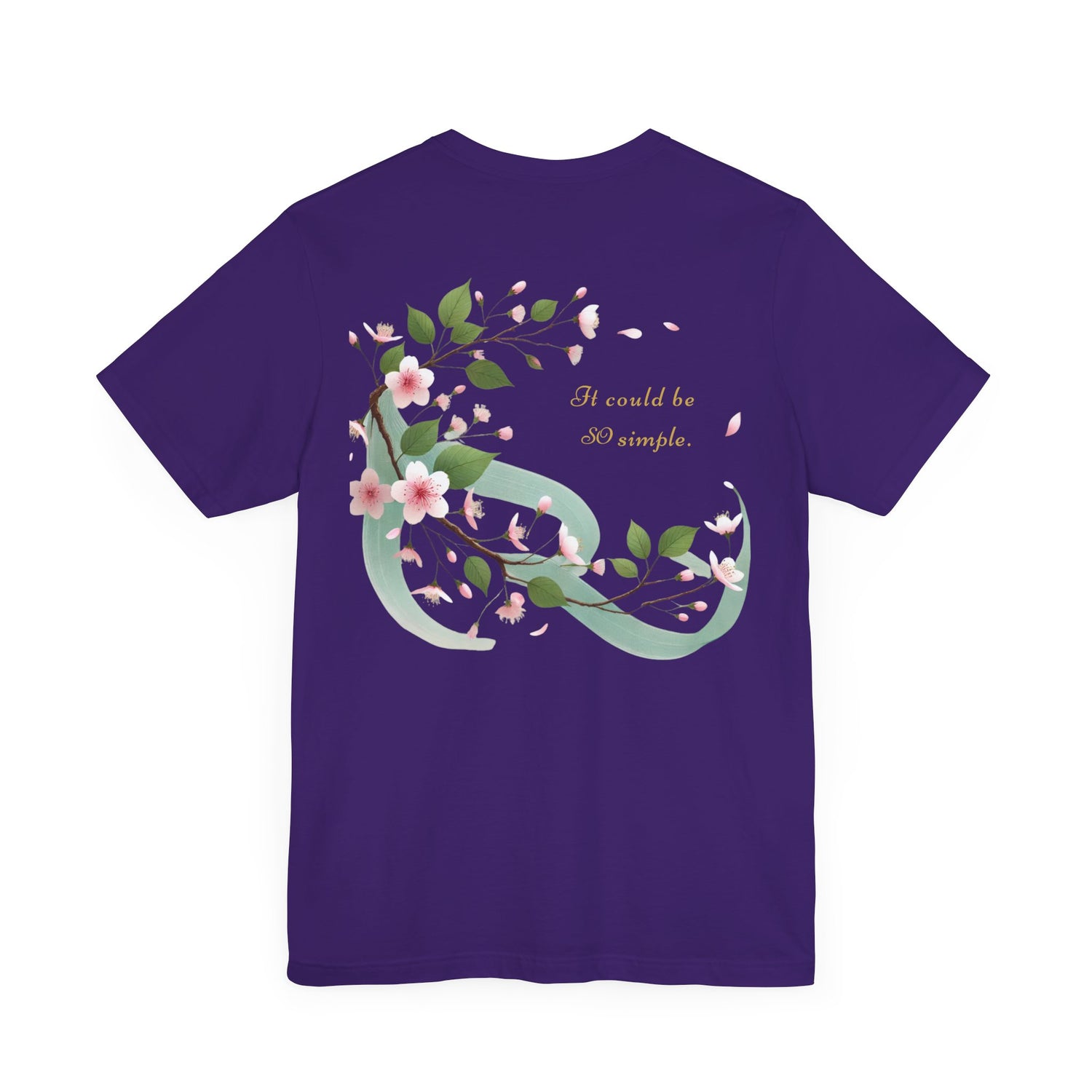 Unisex T-Shirt mit Kirschblüten-Design – Nachhaltig & Elegant