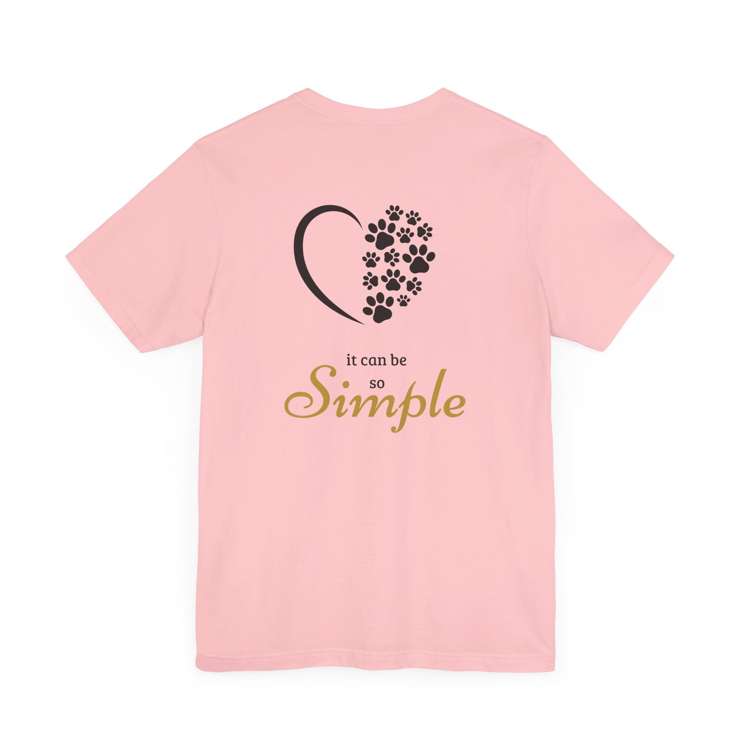 Unisex T-Shirt mit Herzpfoten-Design – Nachhaltig & Bequem