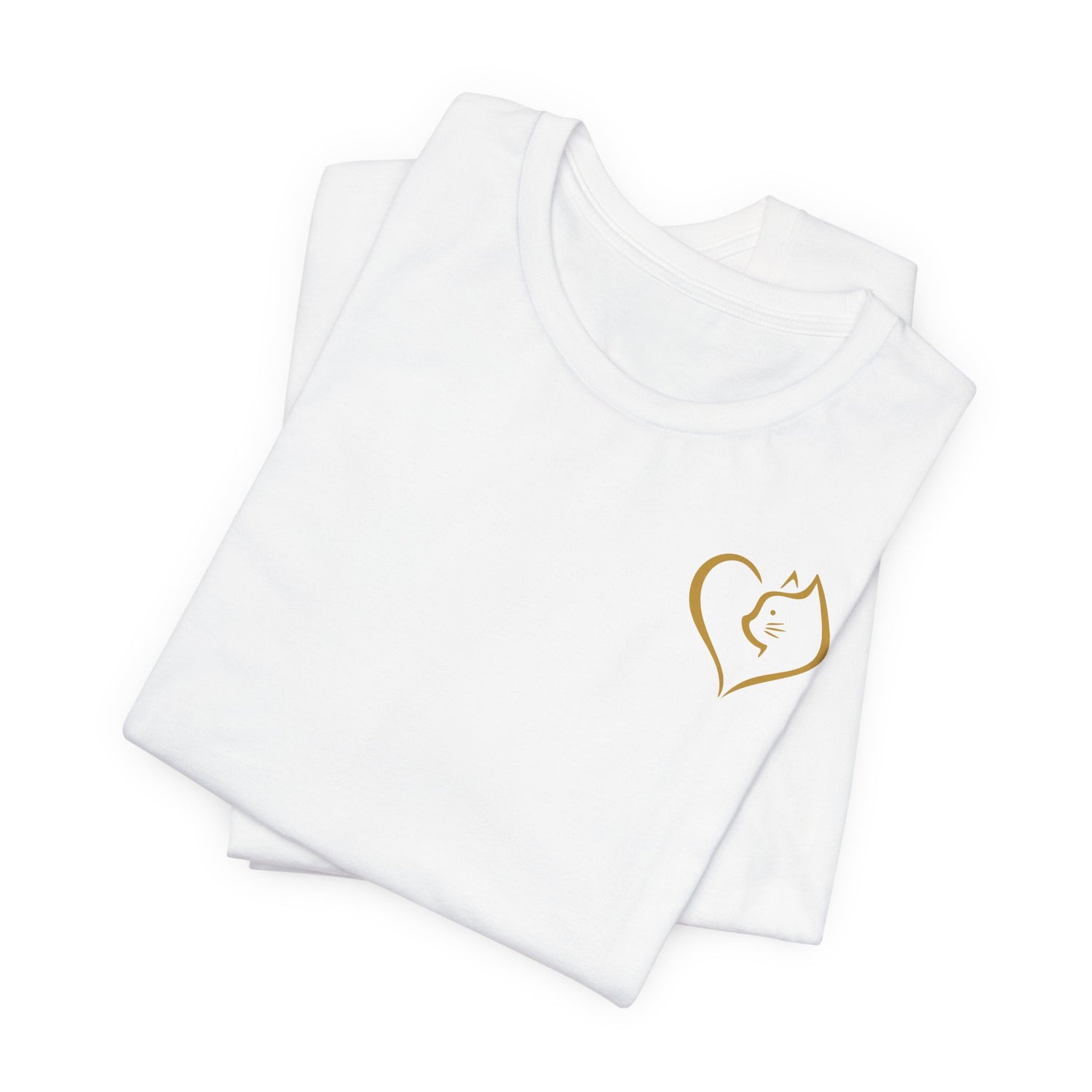 Unisex T-Shirt mit Katzenherz-Design – Nachhaltig & Stilvoll