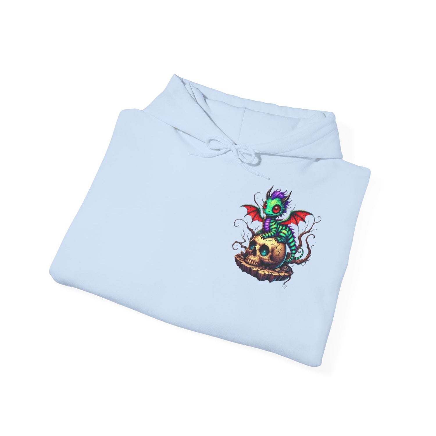 Drache mit Totenkopf Unisex Hoodie Sweatshirt