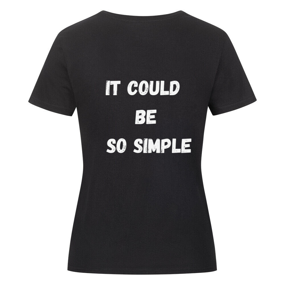 Klassisches Damen-T-Shirt aus Bio-Baumwolle, Rückansicht mit