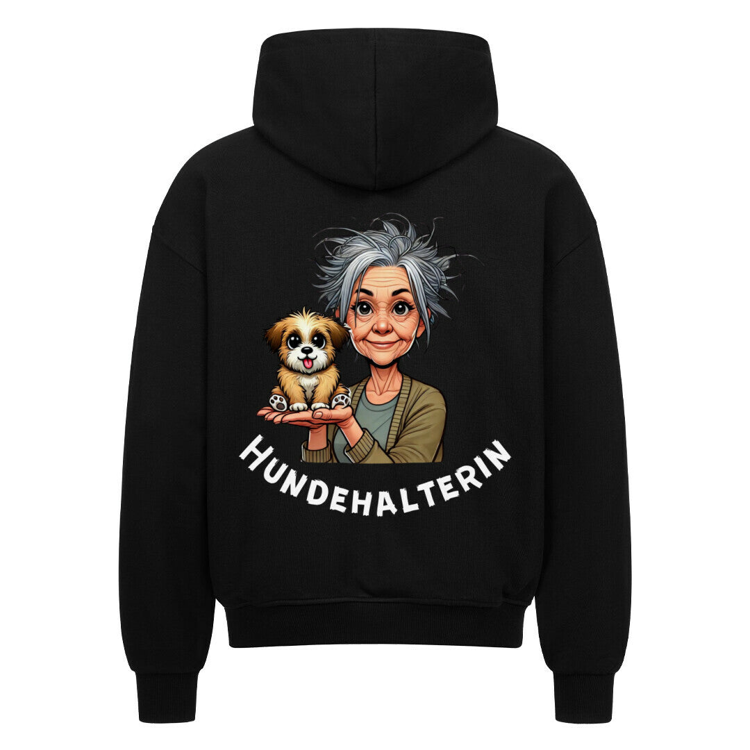 Unisex Hundehalterin Zipper Hoodie with stylish oversized fit and premium quality materials.