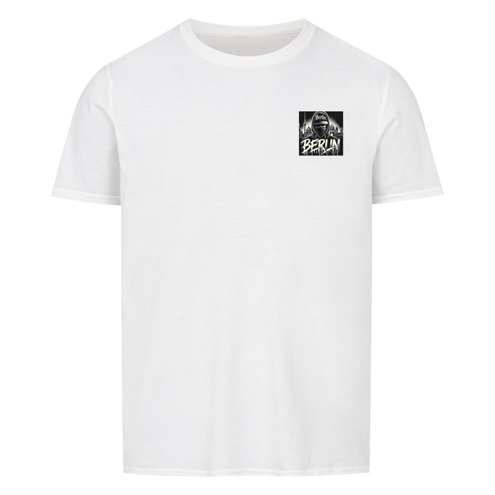 Berlin Shirt Unisex, classic cotton T-shirt with double stitching and stylish collar.