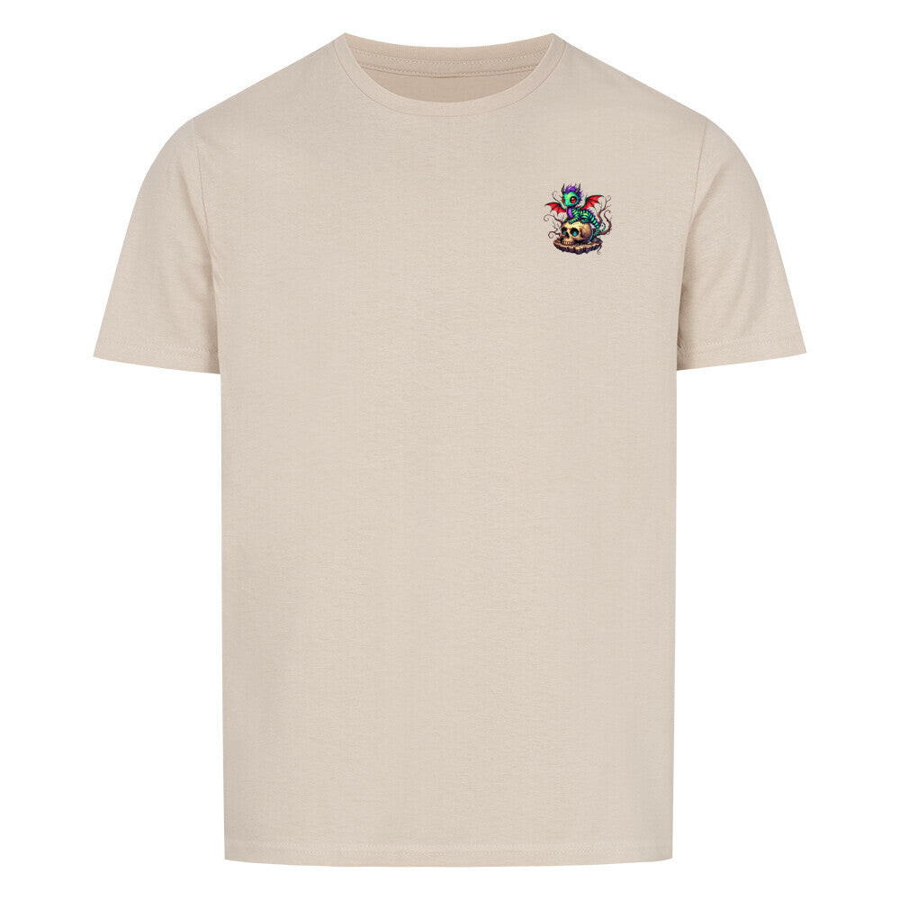 Unisex T-Shirt with dragon embroidery, 100% cotton, classic fit.