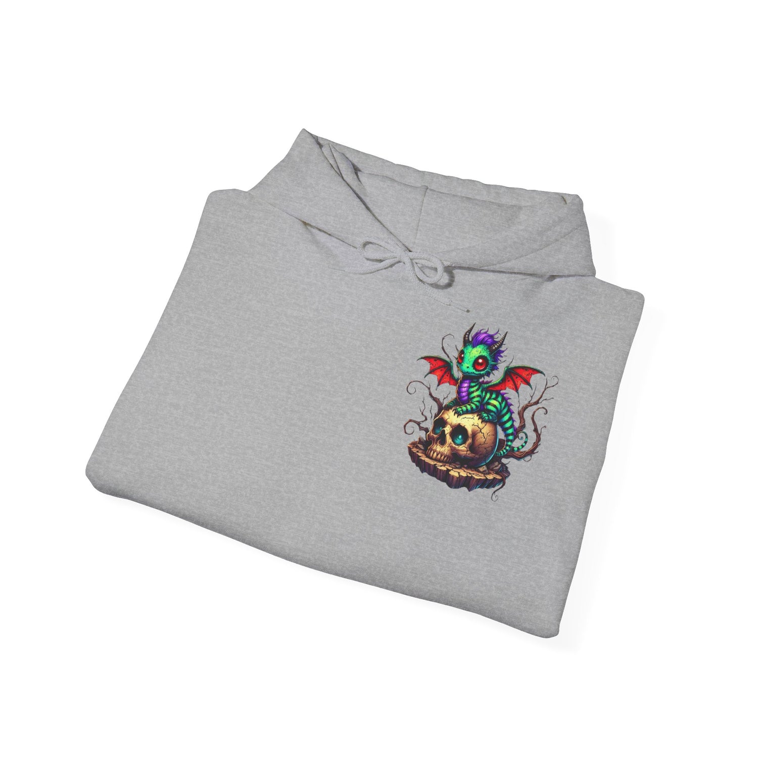 Drache mit Totenkopf Unisex Hoodie Sweatshirt