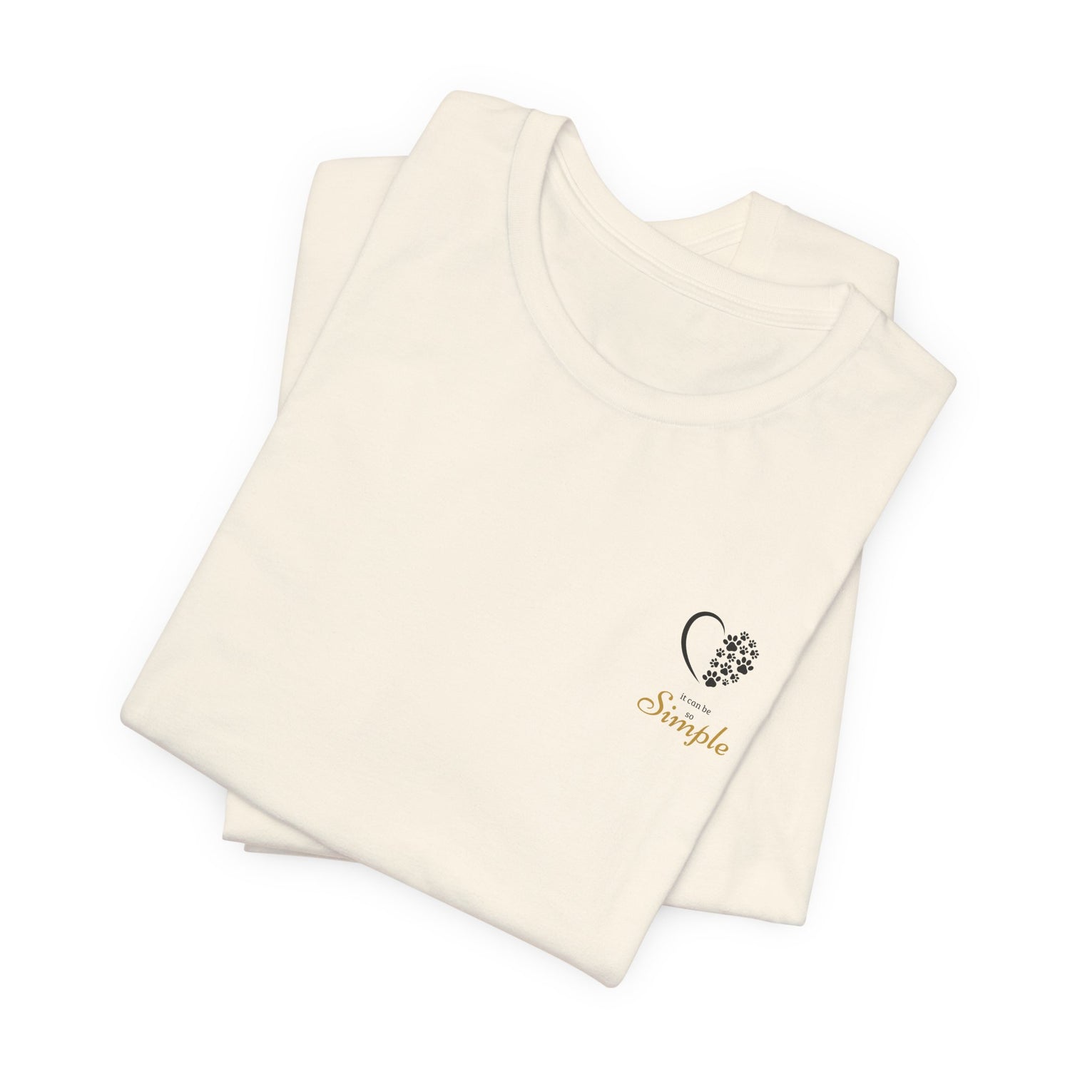 Unisex T-Shirt mit Herzpfoten-Design – Nachhaltig & Bequem