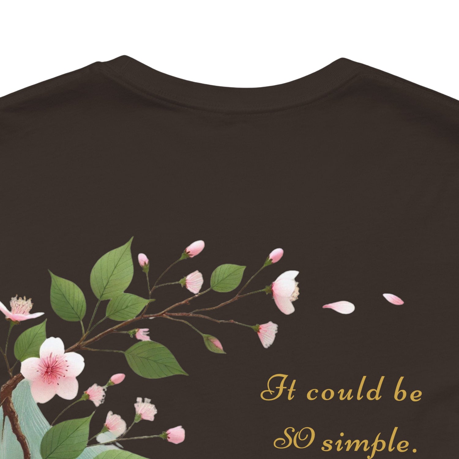 Unisex T-Shirt mit Kirschblüten-Design – Nachhaltig & Elegant