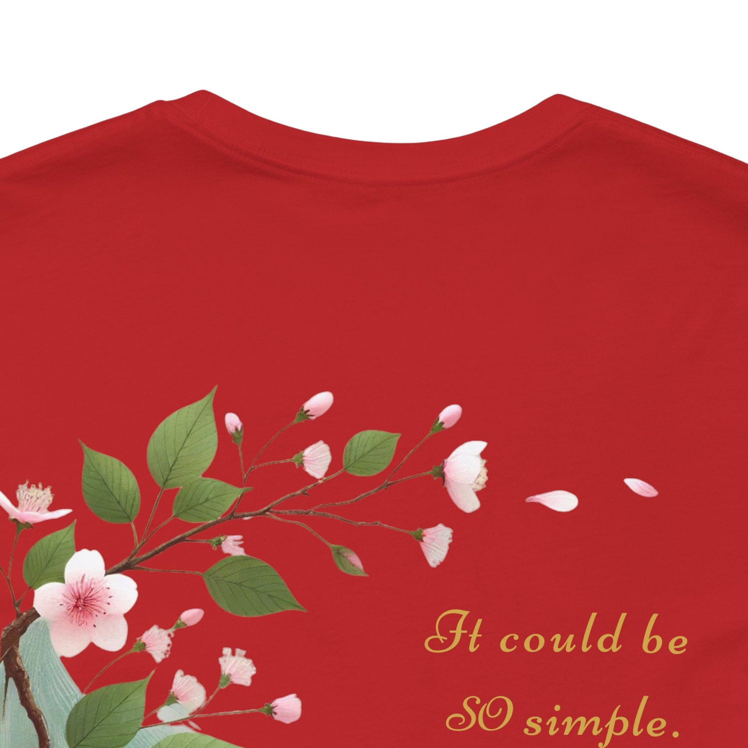 Unisex T-Shirt mit Kirschblüten-Design – Nachhaltig & Elegant