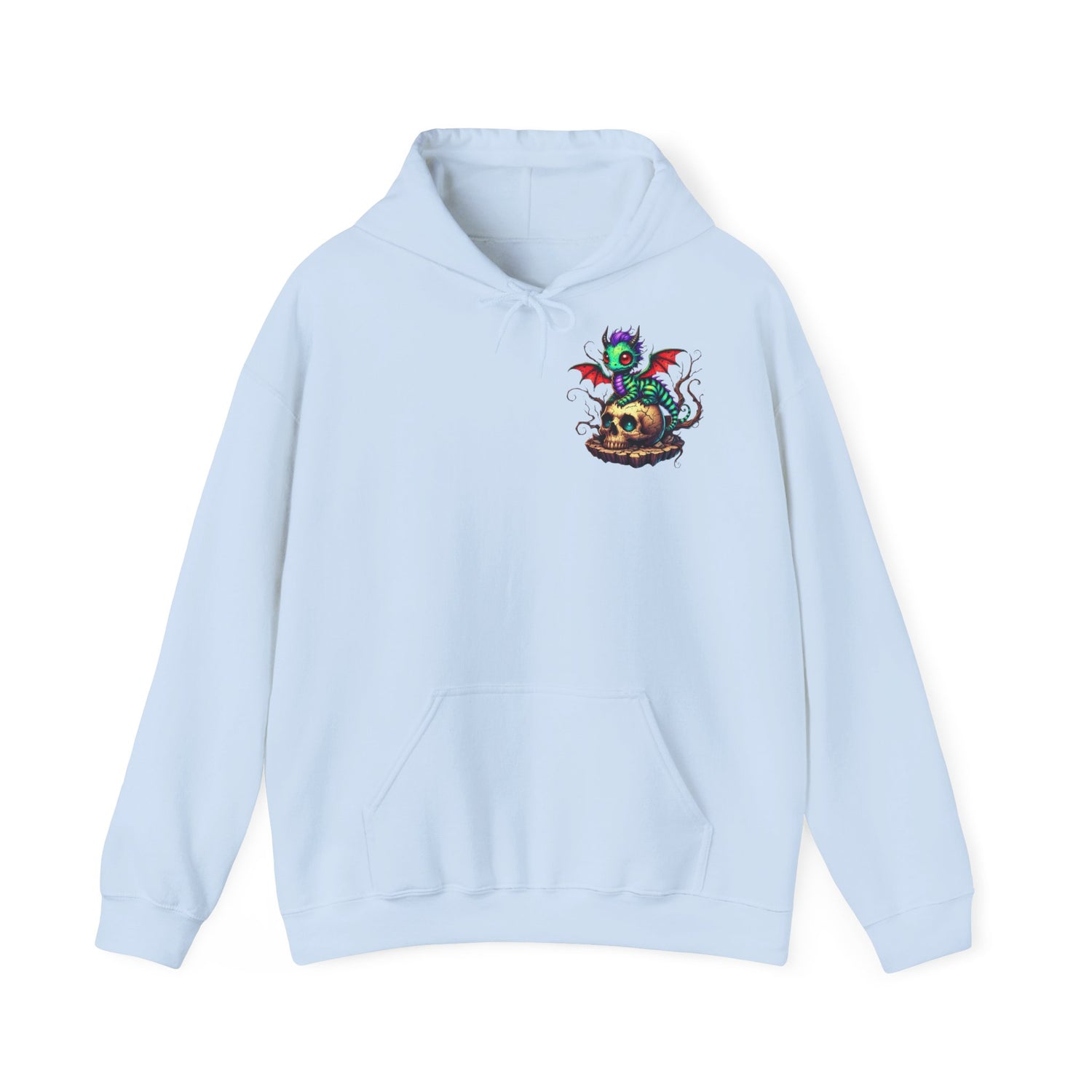 Drache mit Totenkopf Unisex Hoodie Sweatshirt