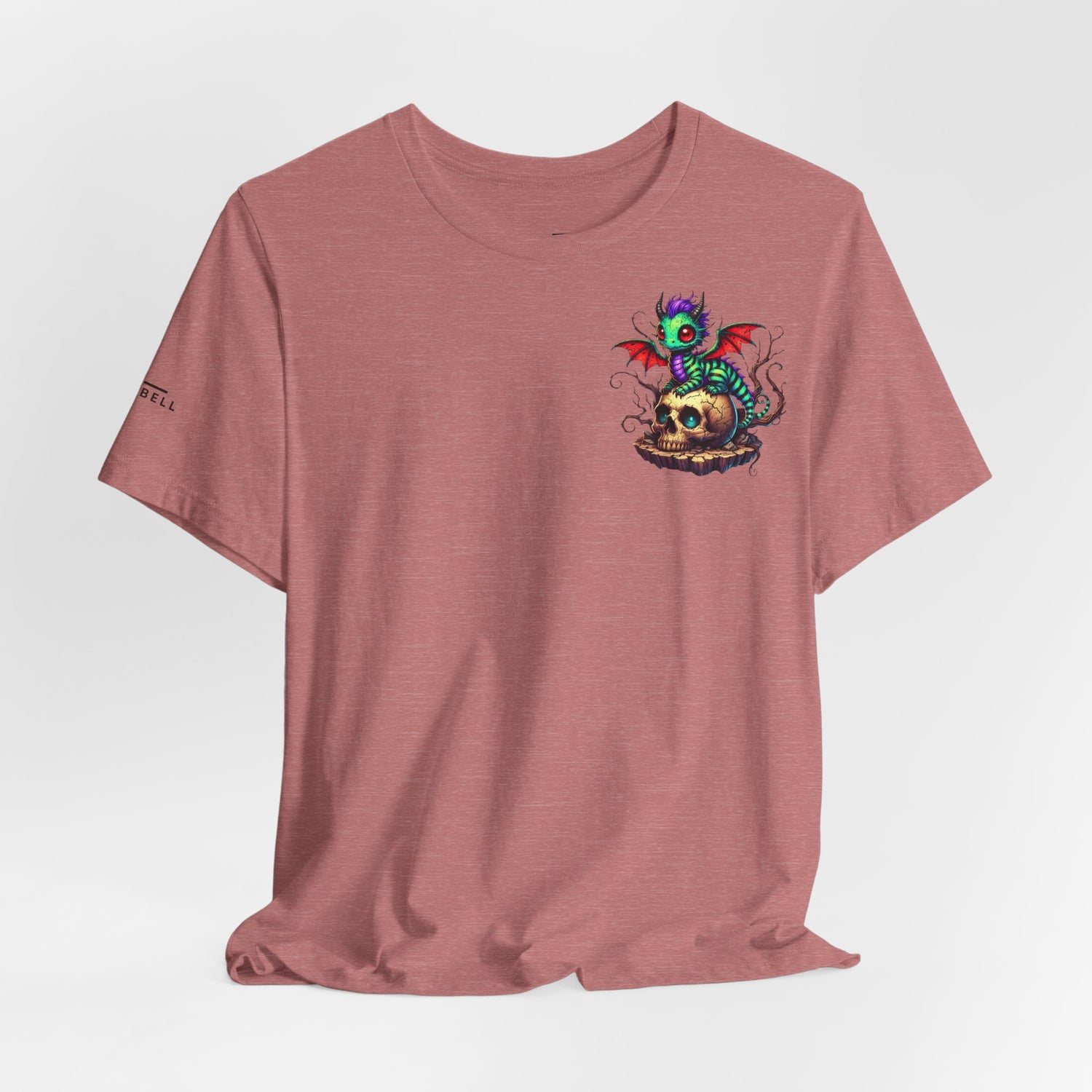 Drache auf Totenschädel Unisex Jersey TShirt