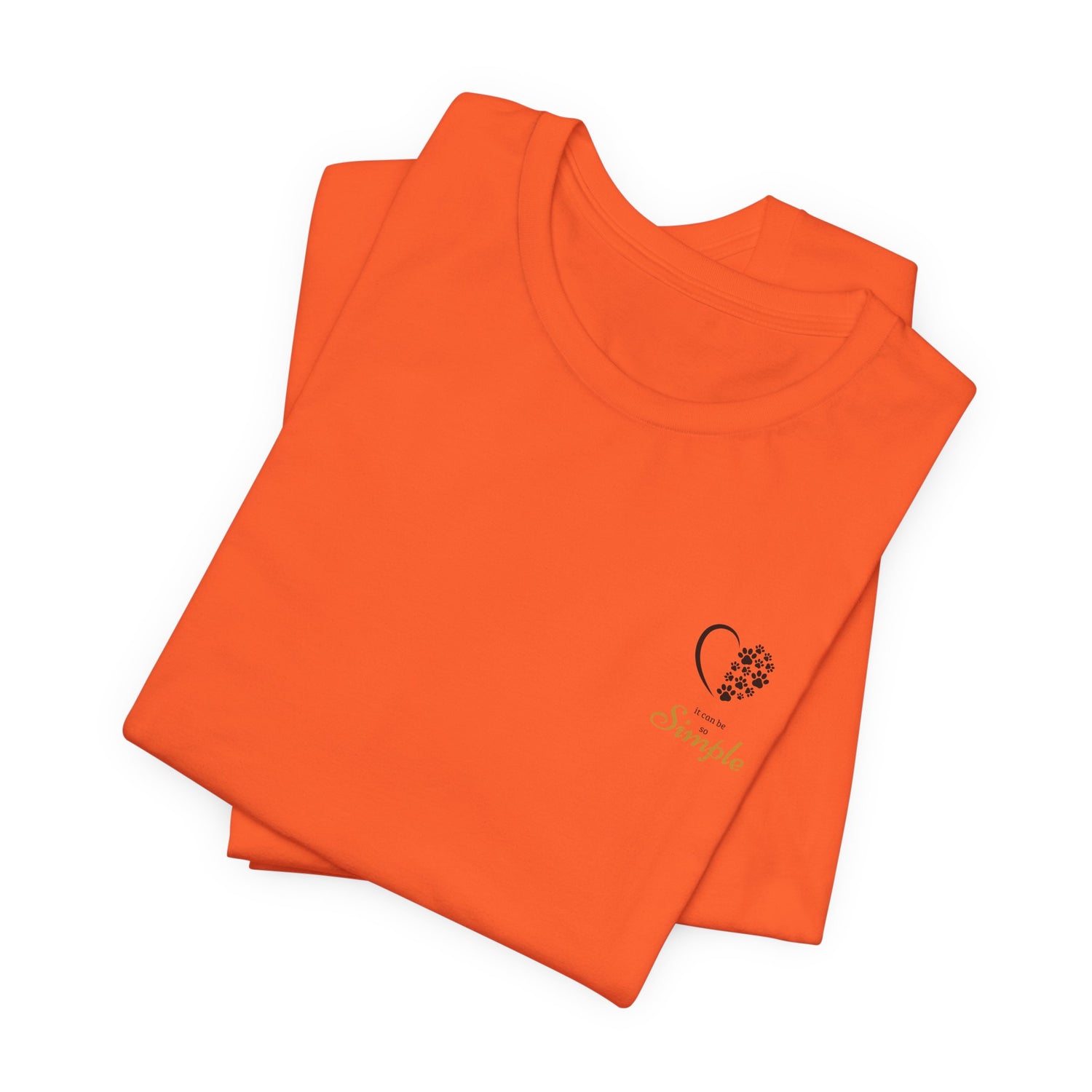 Unisex T-Shirt mit Herzpfoten-Design – Nachhaltig & Bequem