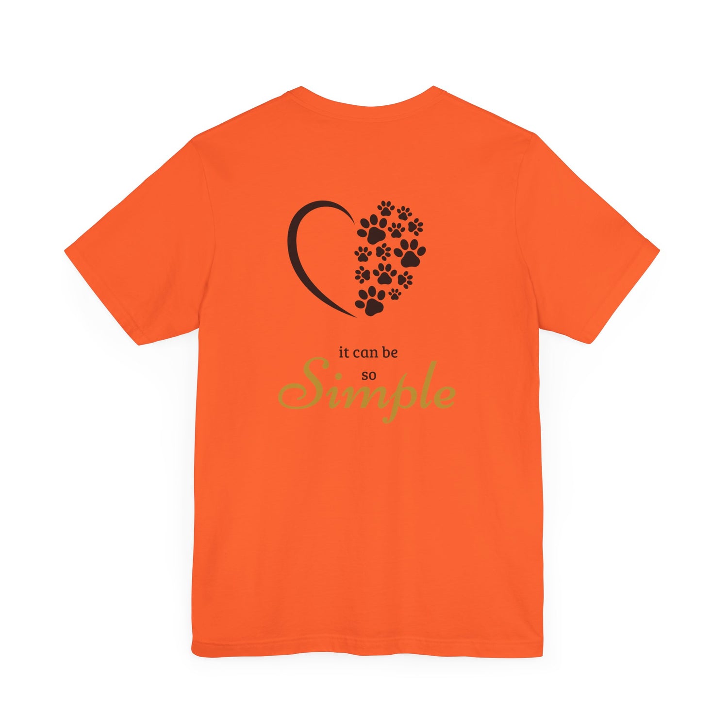 Unisex T-Shirt mit Herzpfoten-Design – Nachhaltig & Bequem