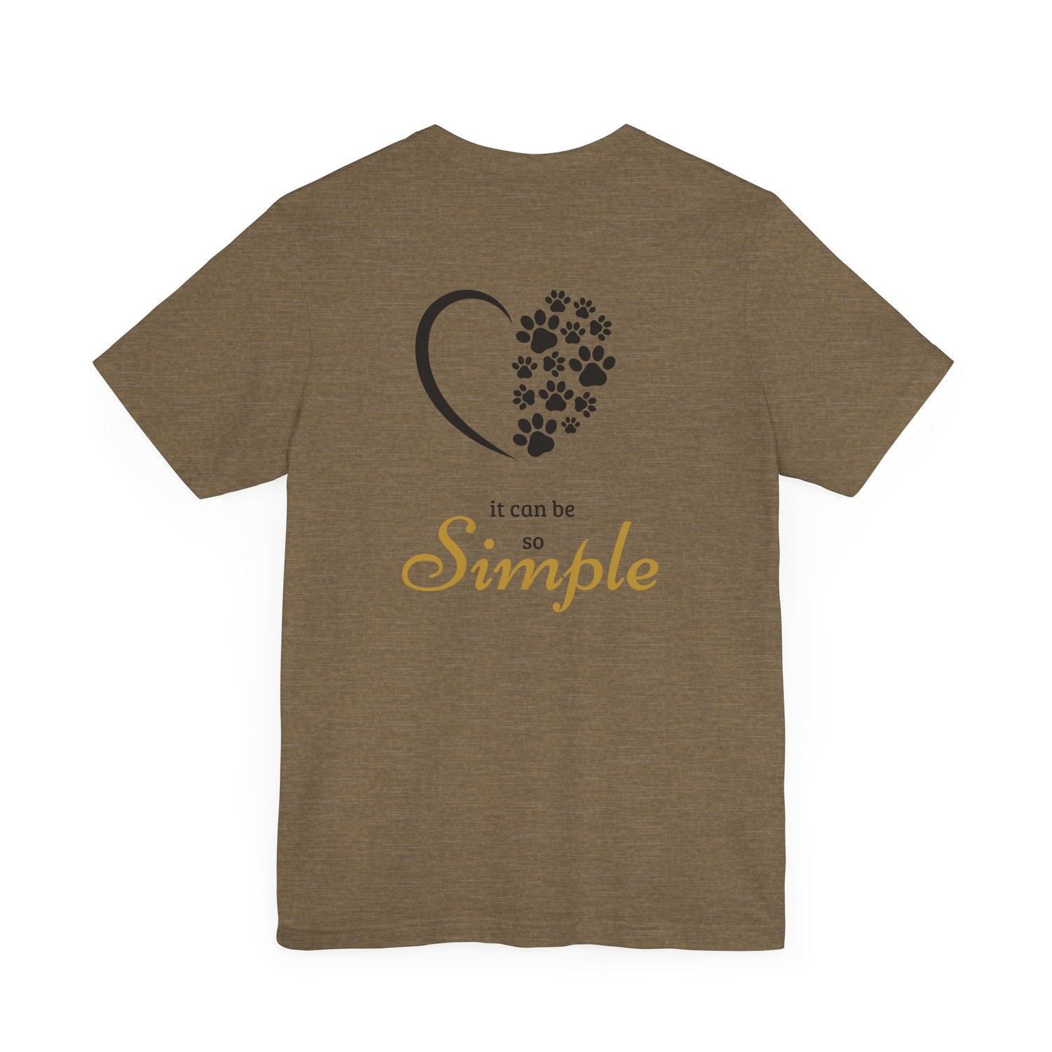 Unisex T-Shirt mit Herzpfoten-Design – Nachhaltig & Bequem