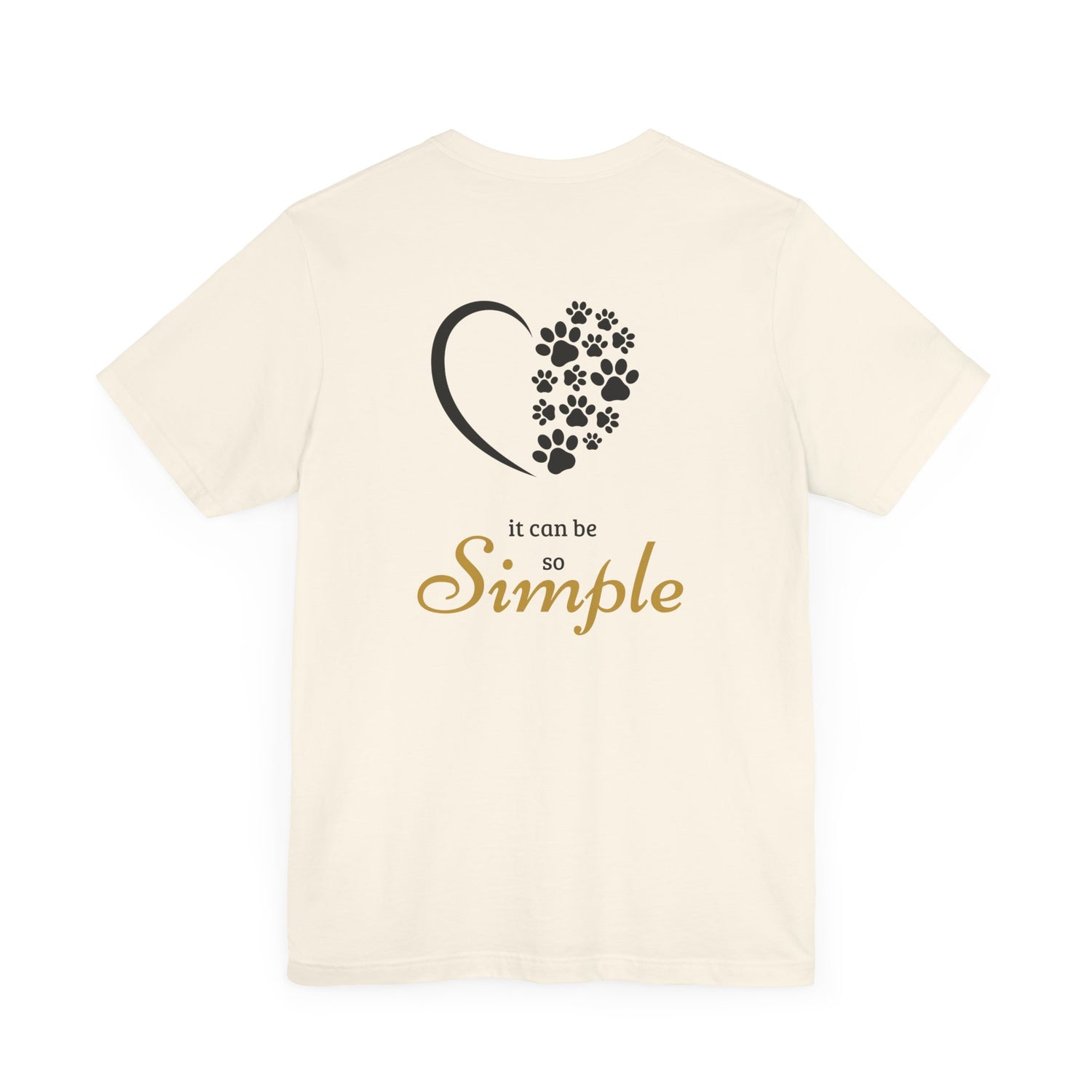 Unisex T-Shirt mit Herzpfoten-Design – Nachhaltig & Bequem