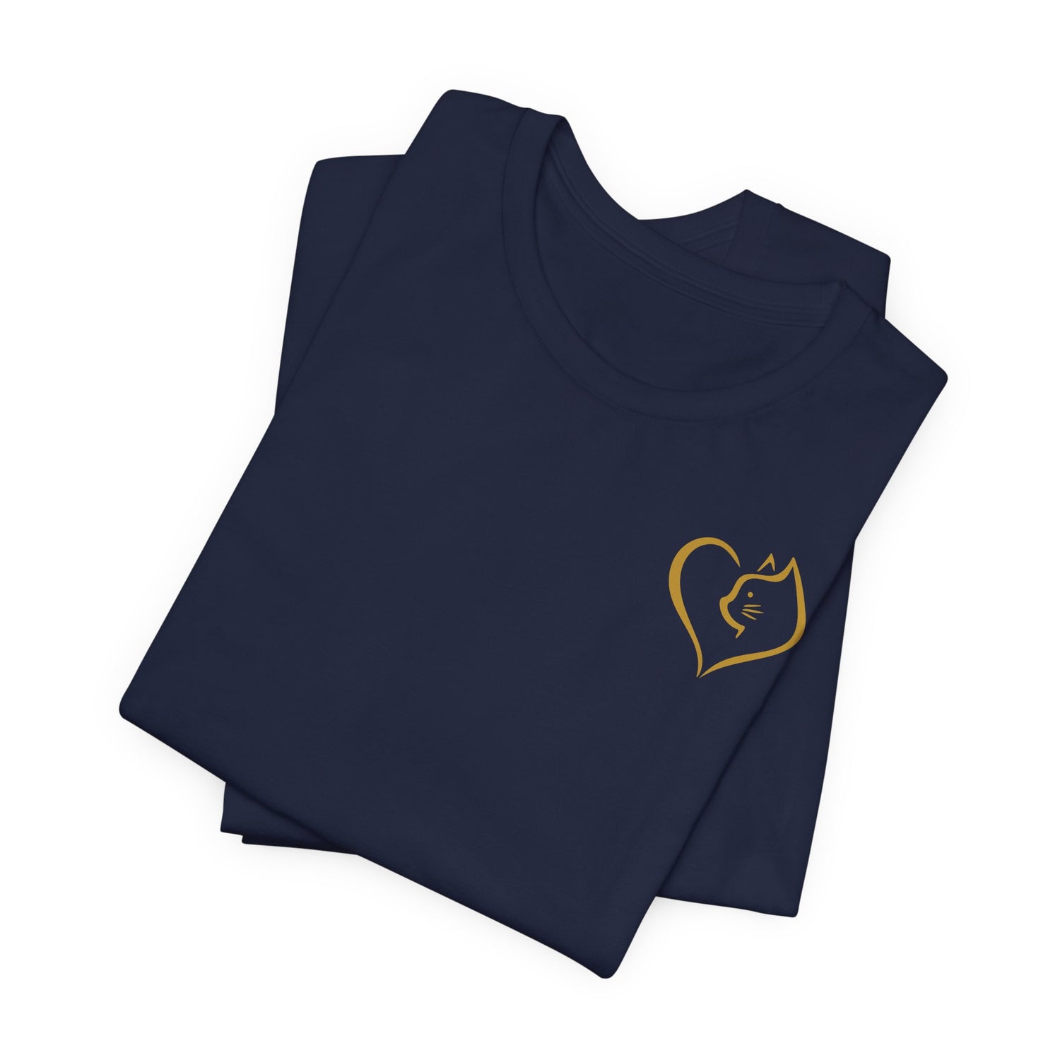 Unisex T-Shirt mit Katzenherz-Design – Nachhaltig & Stilvoll