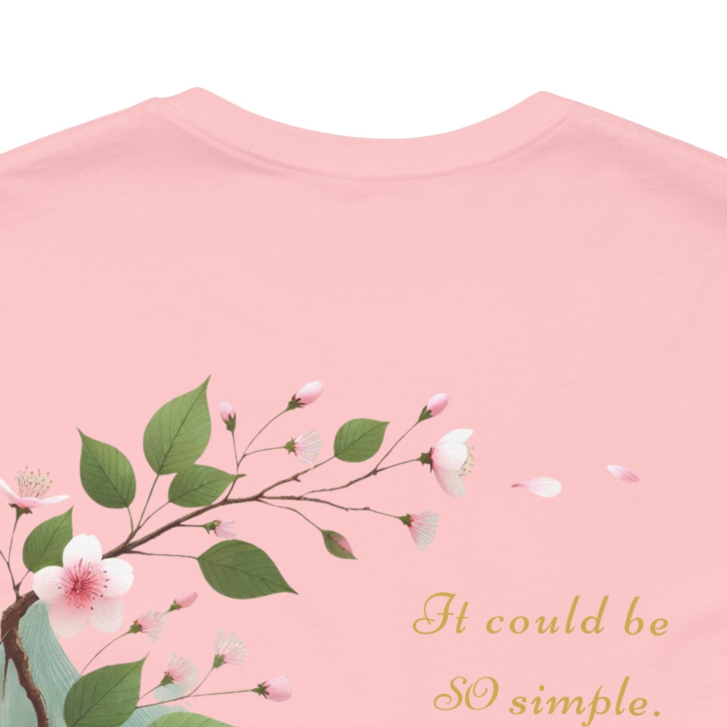 Unisex T-Shirt mit Kirschblüten-Design – Nachhaltig & Elegant