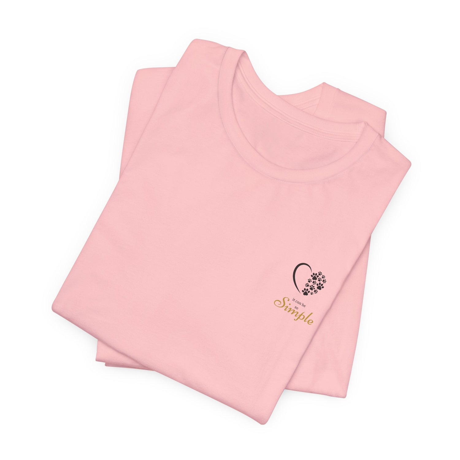 Unisex T-Shirt mit Herzpfoten-Design – Nachhaltig & Bequem