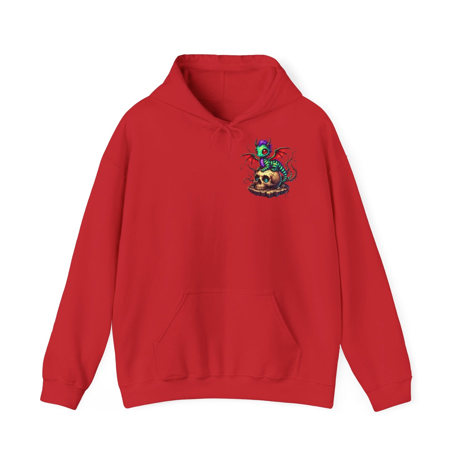 Drache mit Totenkopf Unisex Hoodie Sweatshirt