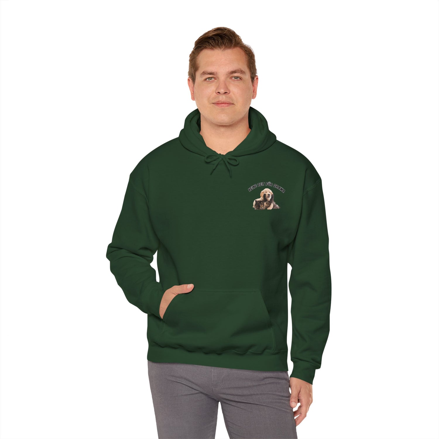 Hunde-Liebhaber Hoodie – Keine Zeit für Drama | Unisex & Nachhaltig