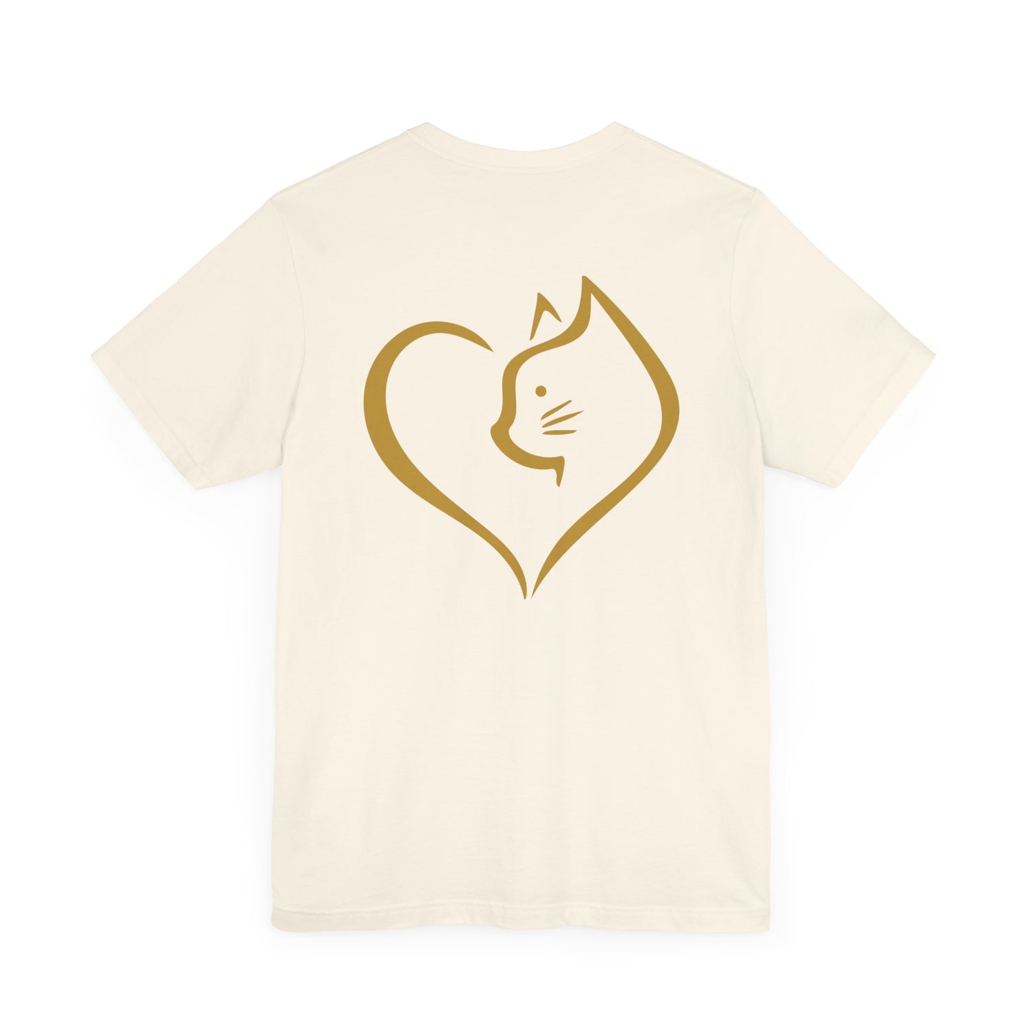 Unisex T-Shirt mit Katzenherz-Design – Nachhaltig & Stilvoll