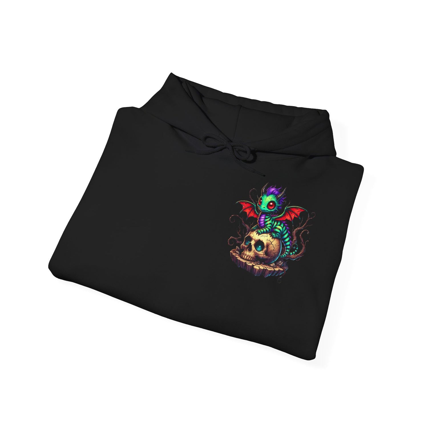 Drache mit Totenkopf Unisex Hoodie Sweatshirt