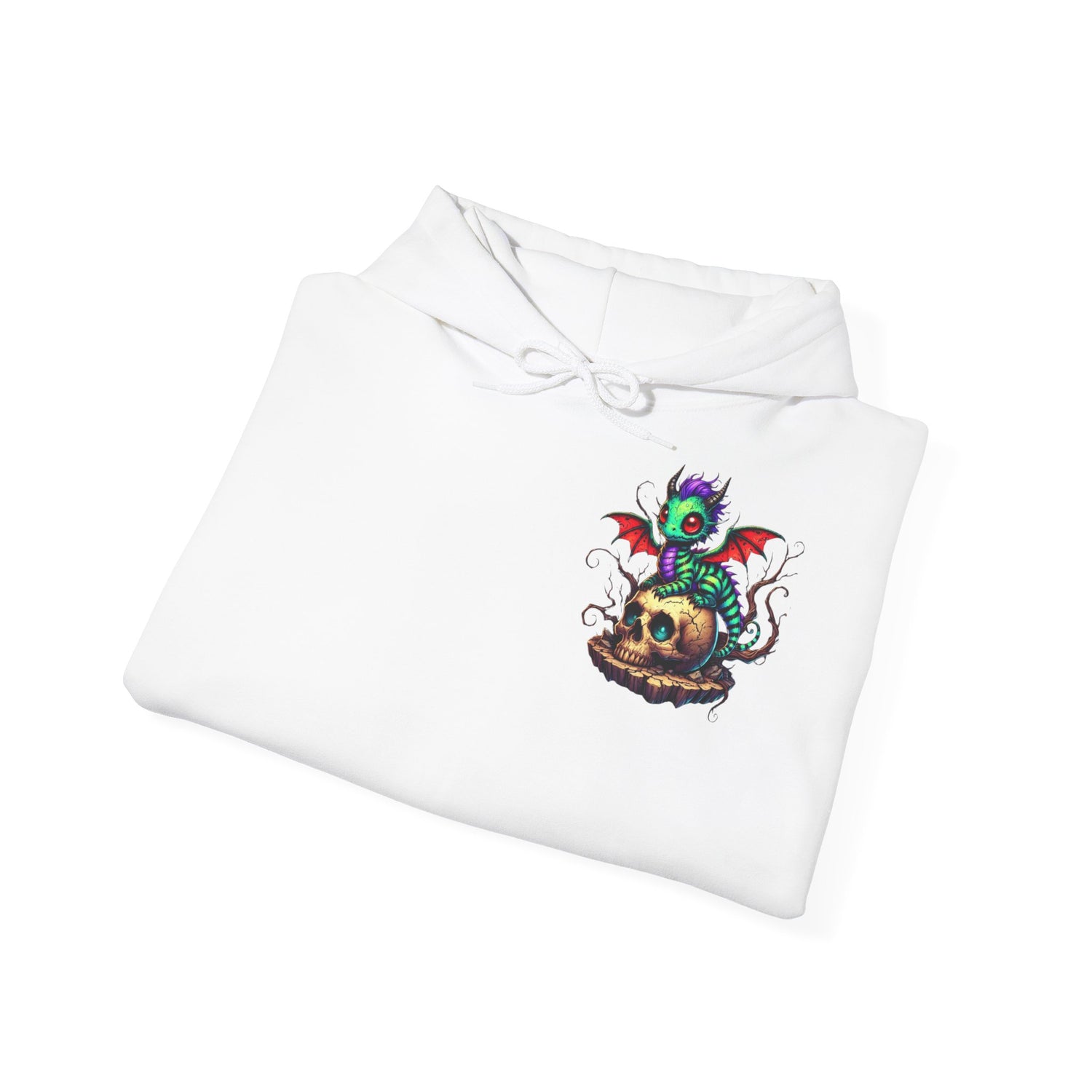 Drache mit Totenkopf Unisex Hoodie Sweatshirt