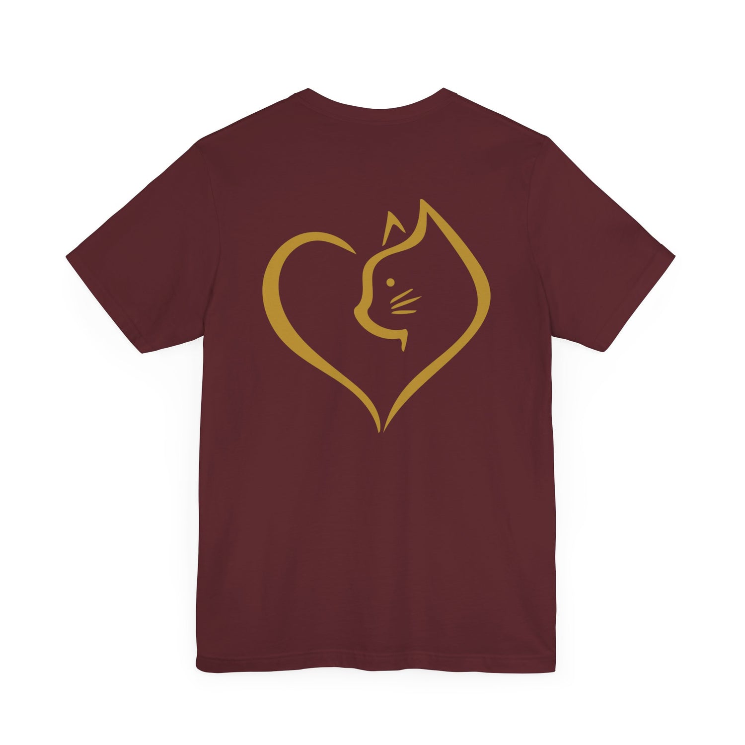 Unisex T-Shirt mit Katzenherz-Design – Nachhaltig & Stilvoll