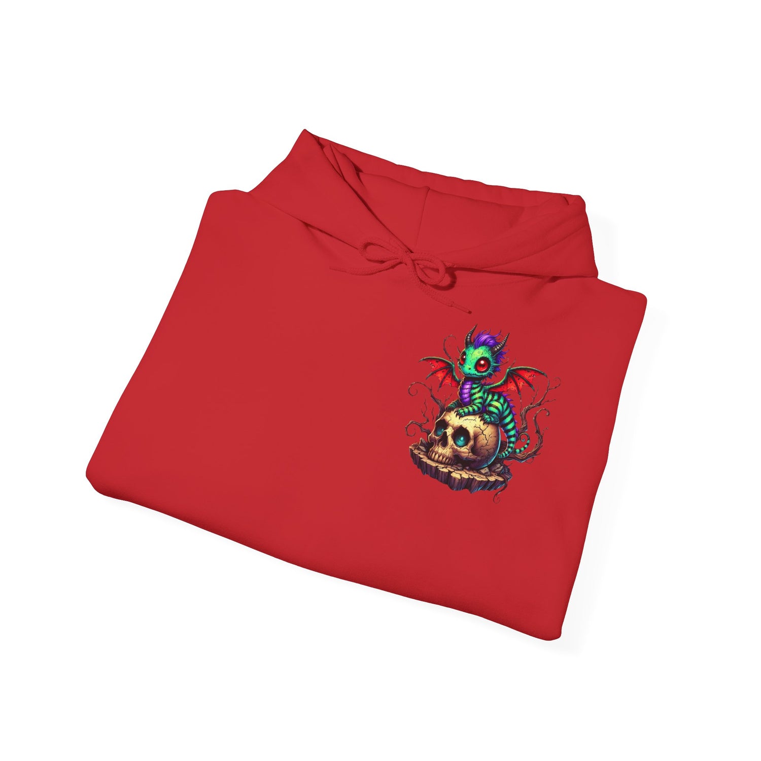 Drache mit Totenkopf Unisex Hoodie Sweatshirt
