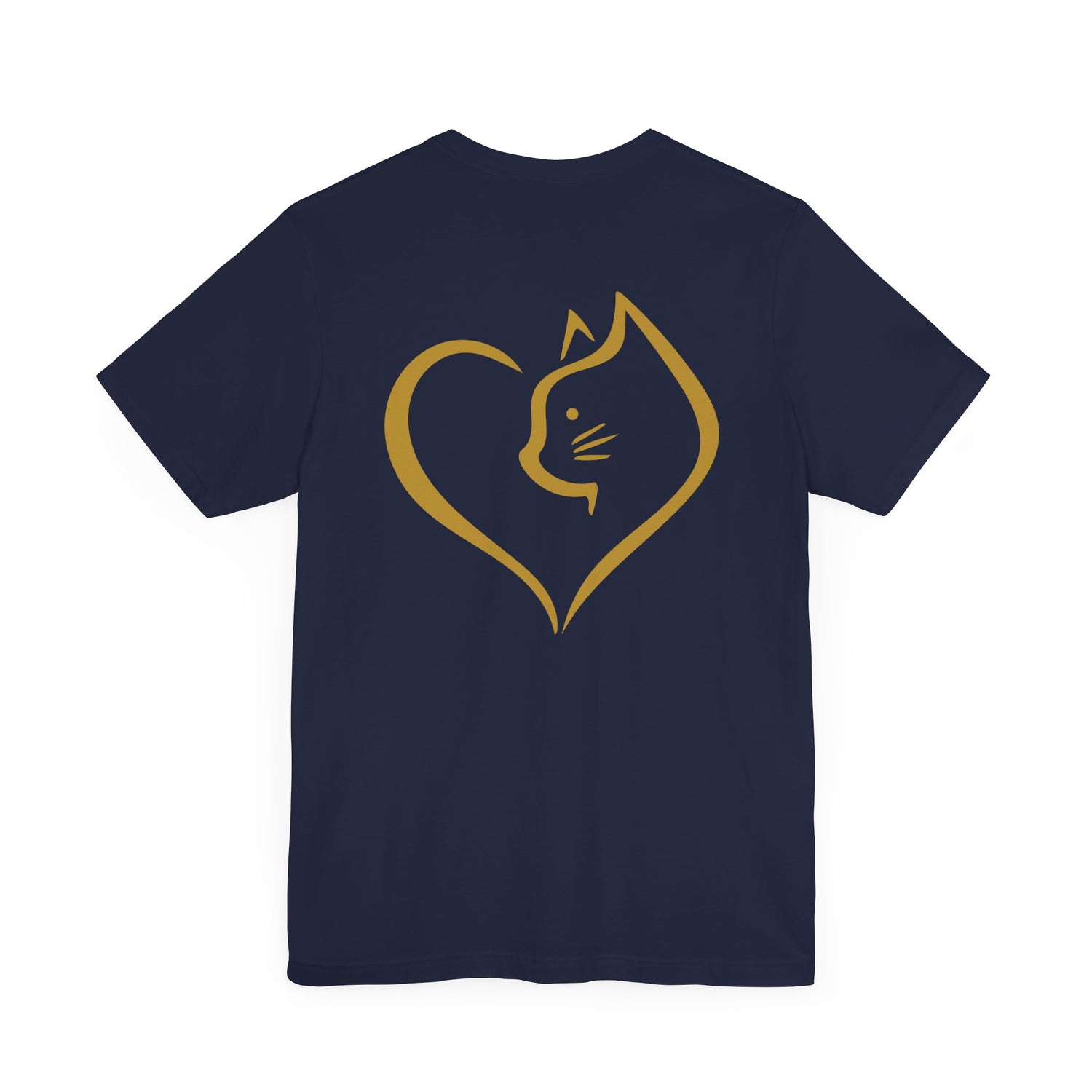 Unisex T-Shirt mit Katzenherz-Design – Nachhaltig & Stilvoll