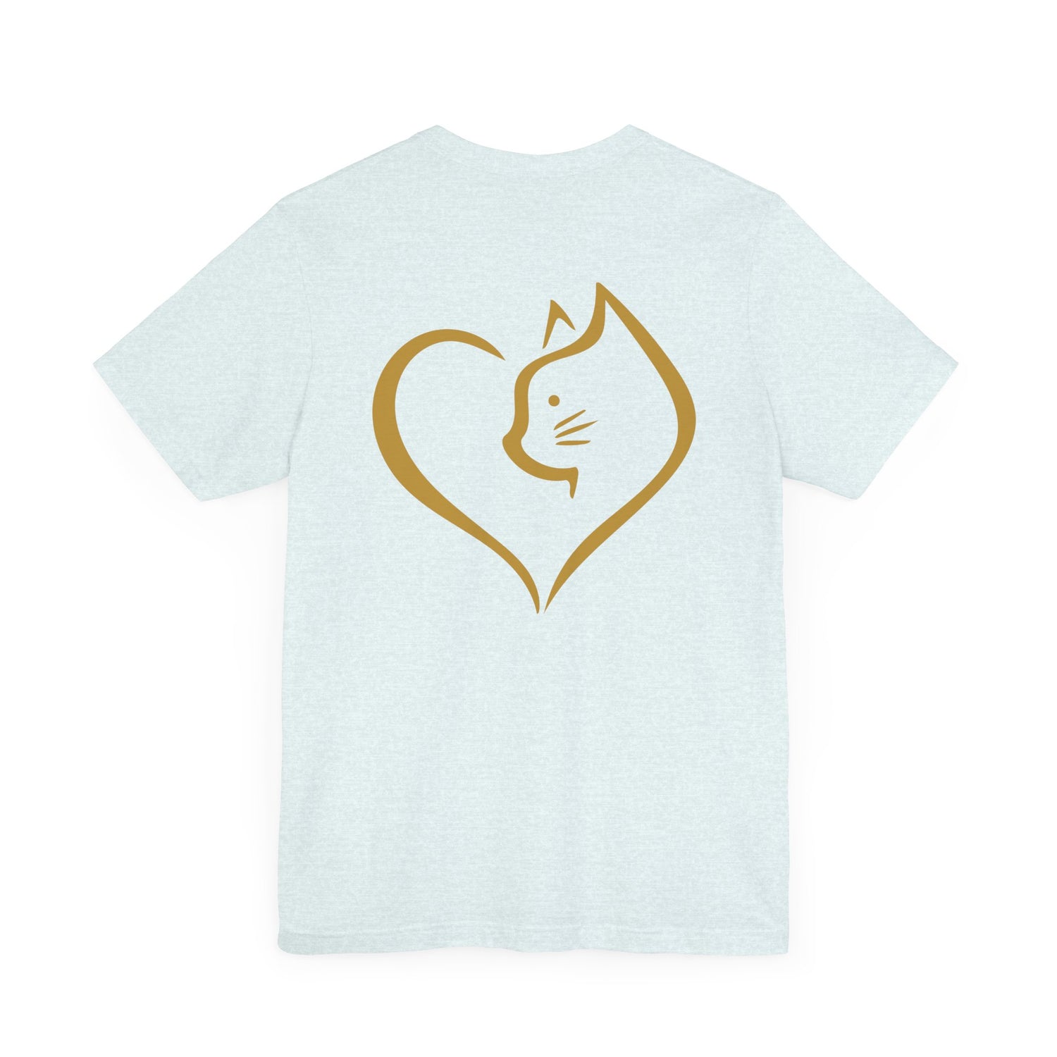 Unisex T-Shirt mit Katzenherz-Design – Nachhaltig & Stilvoll