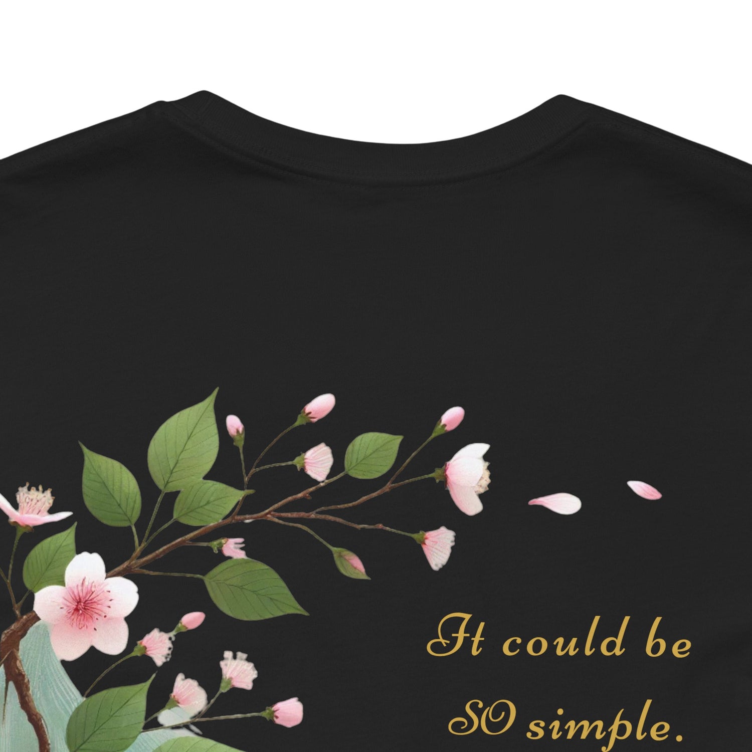 Unisex T-Shirt mit Kirschblüten-Design – Nachhaltig & Elegant