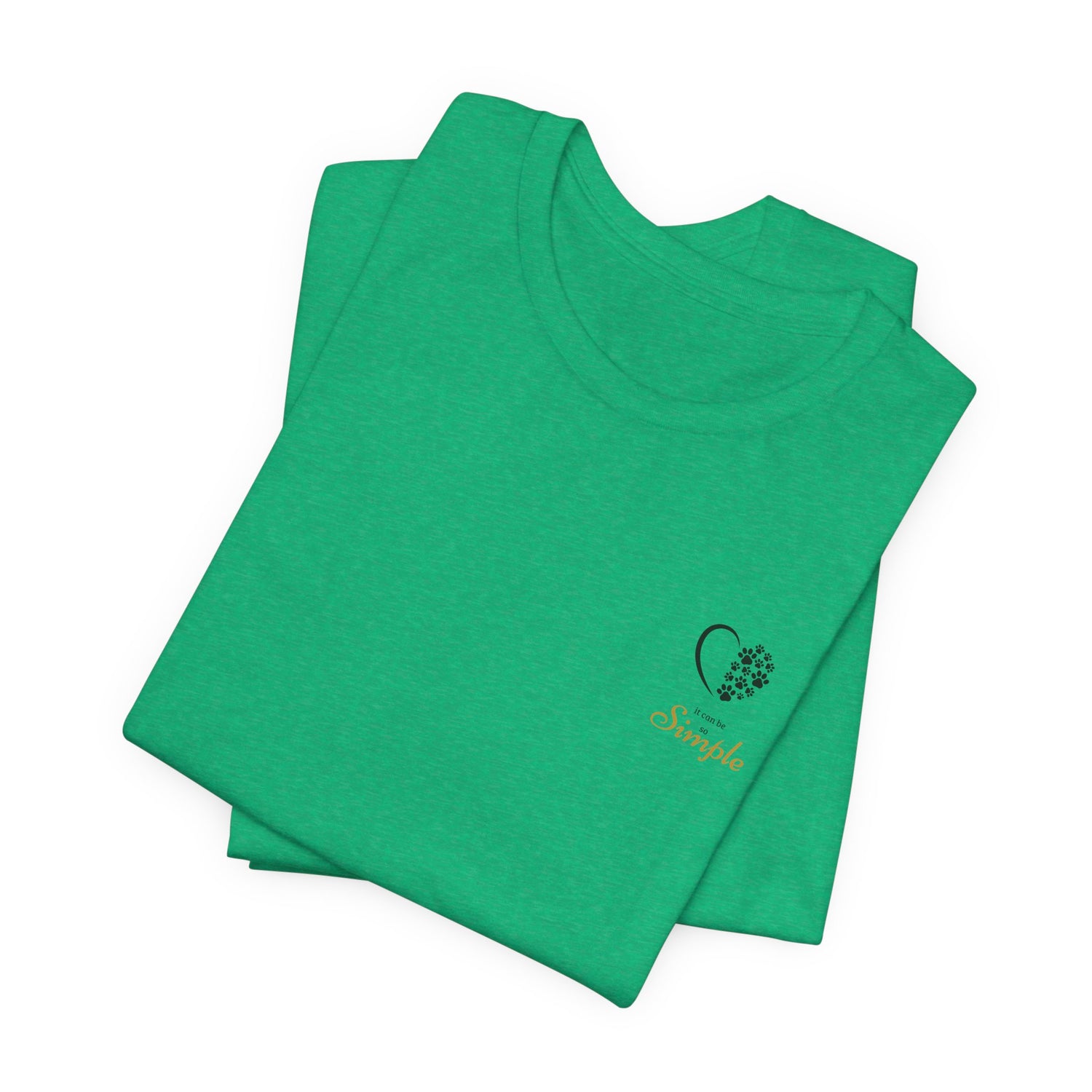 Unisex T-Shirt mit Herzpfoten-Design – Nachhaltig & Bequem