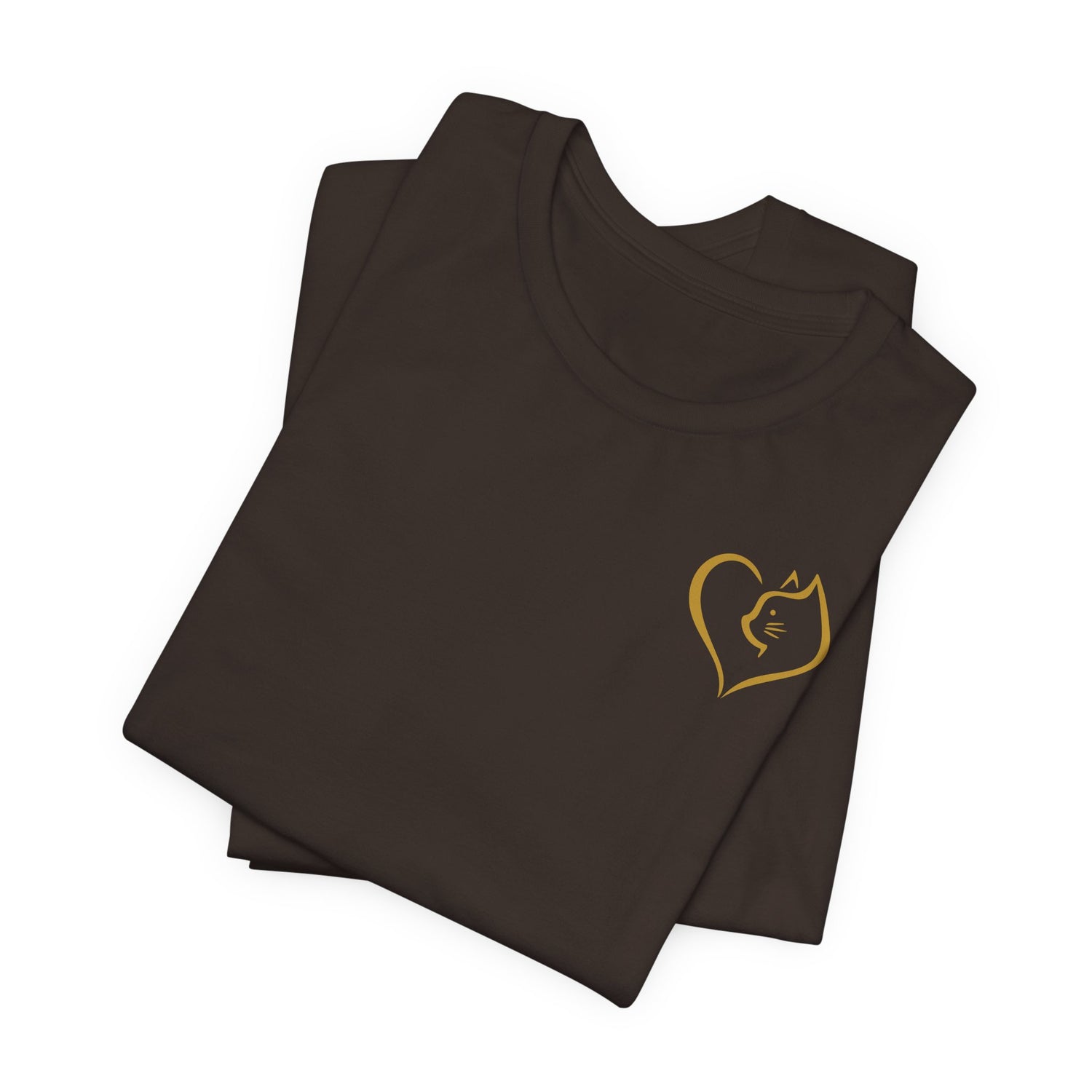 Unisex T-Shirt mit Katzenherz-Design – Nachhaltig & Stilvoll