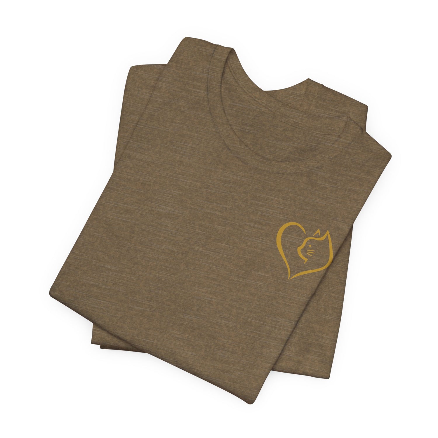 Unisex T-Shirt mit Katzenherz-Design – Nachhaltig & Stilvoll