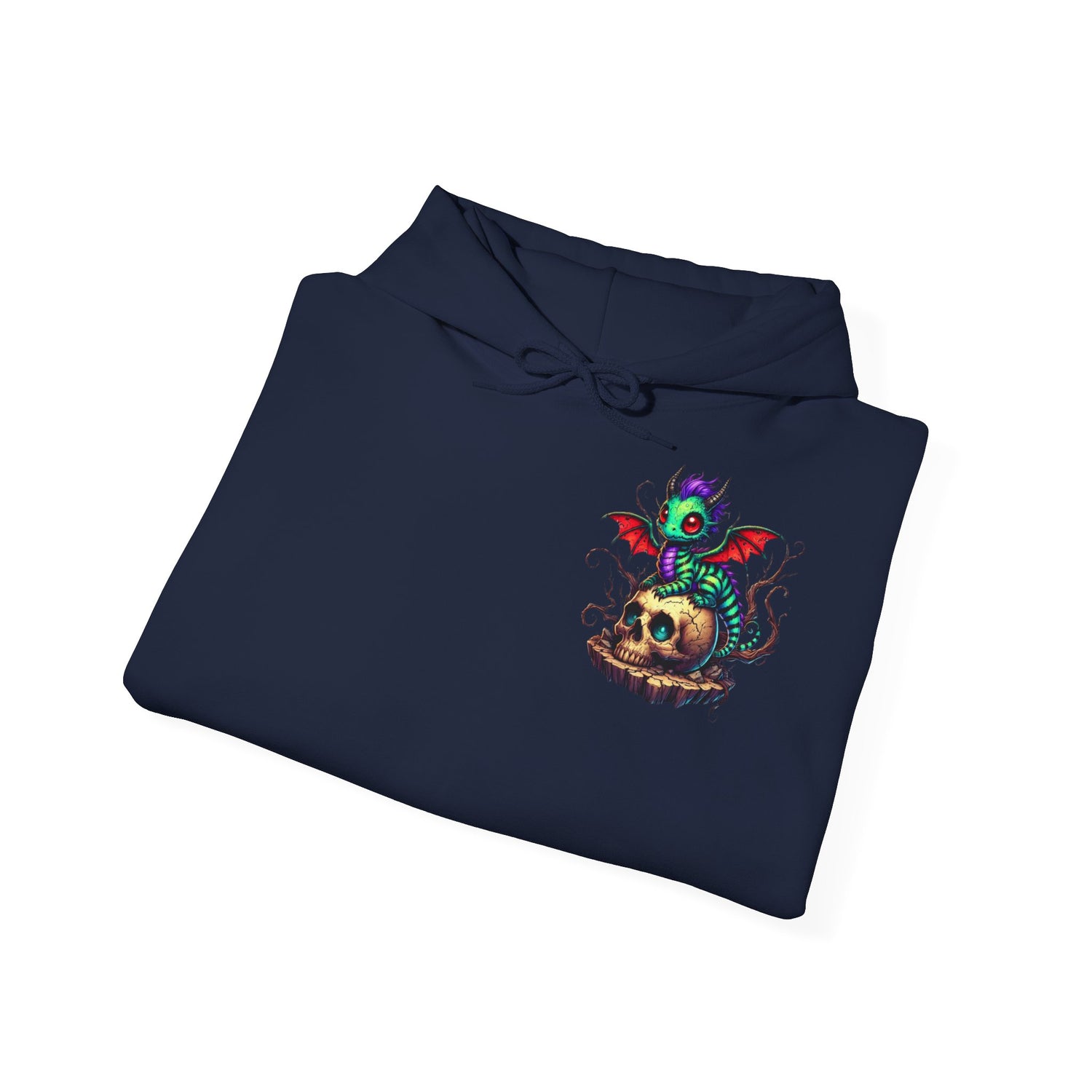 Drache mit Totenkopf Unisex Hoodie Sweatshirt