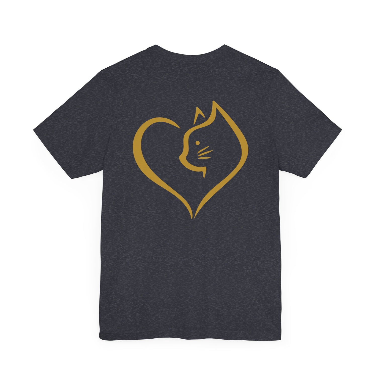Unisex T-Shirt mit Katzenherz-Design – Nachhaltig & Stilvoll