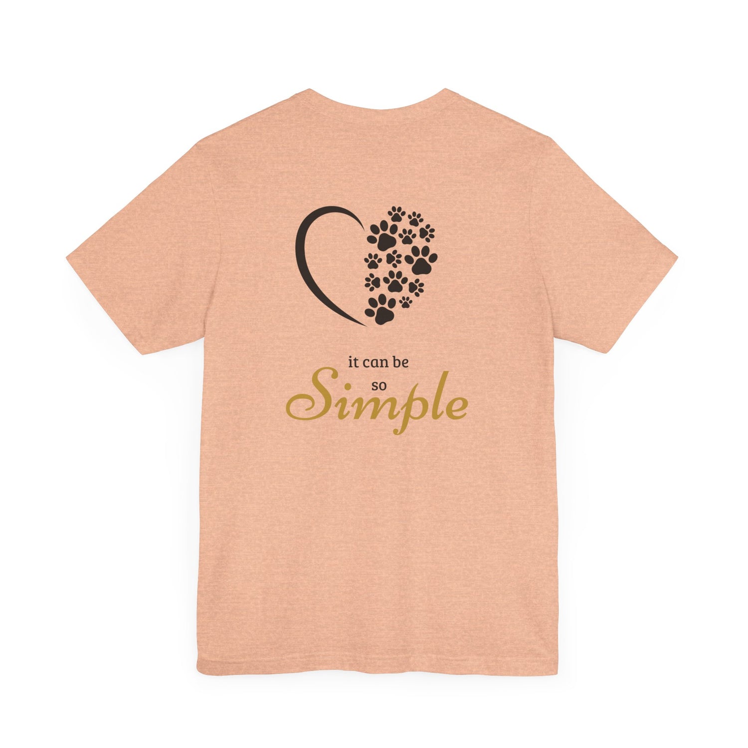 Unisex T-Shirt mit Herzpfoten-Design – Nachhaltig & Bequem